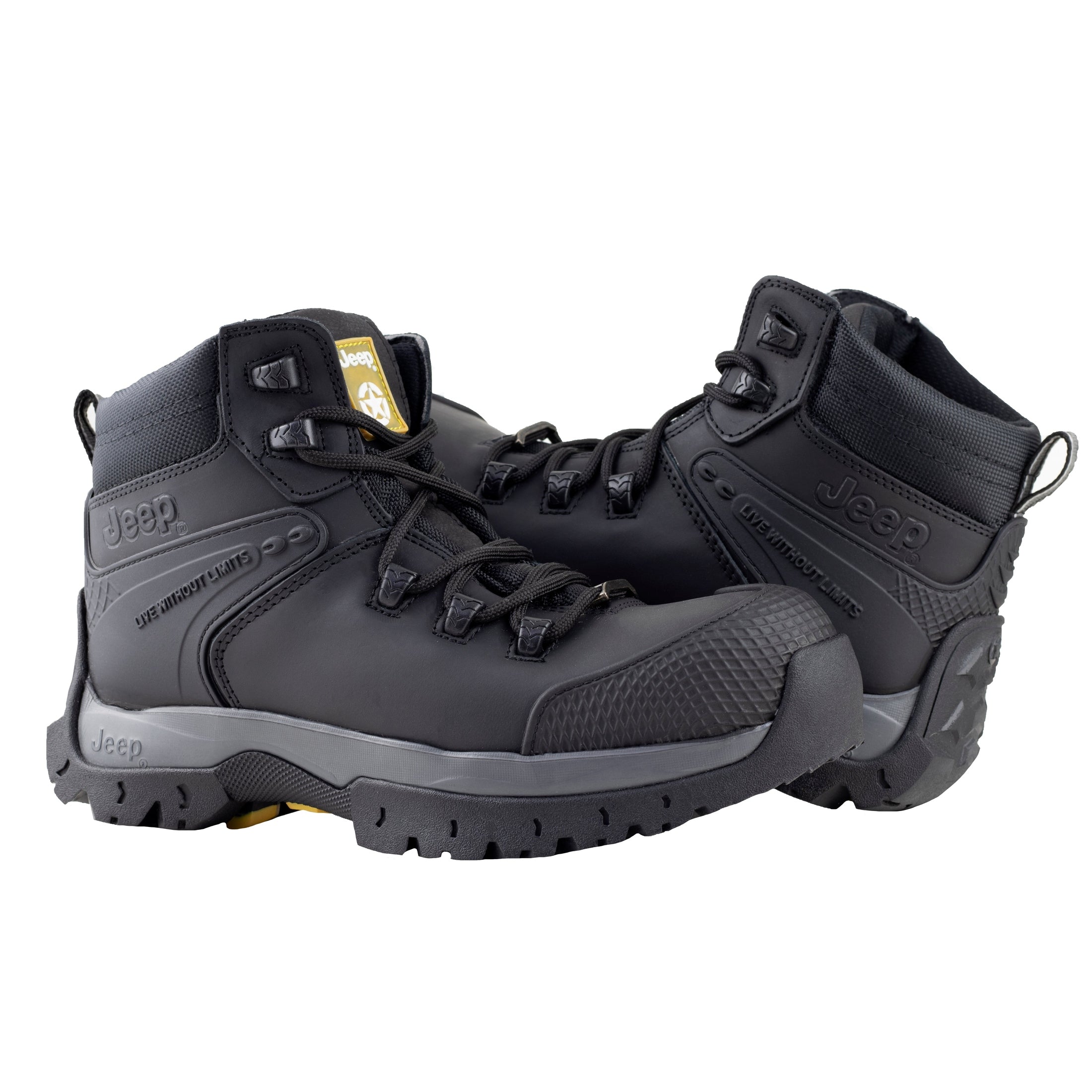 Bota Industrial Tipo II PP Caballero Jeep Wrangler 3560 Crazy Negro