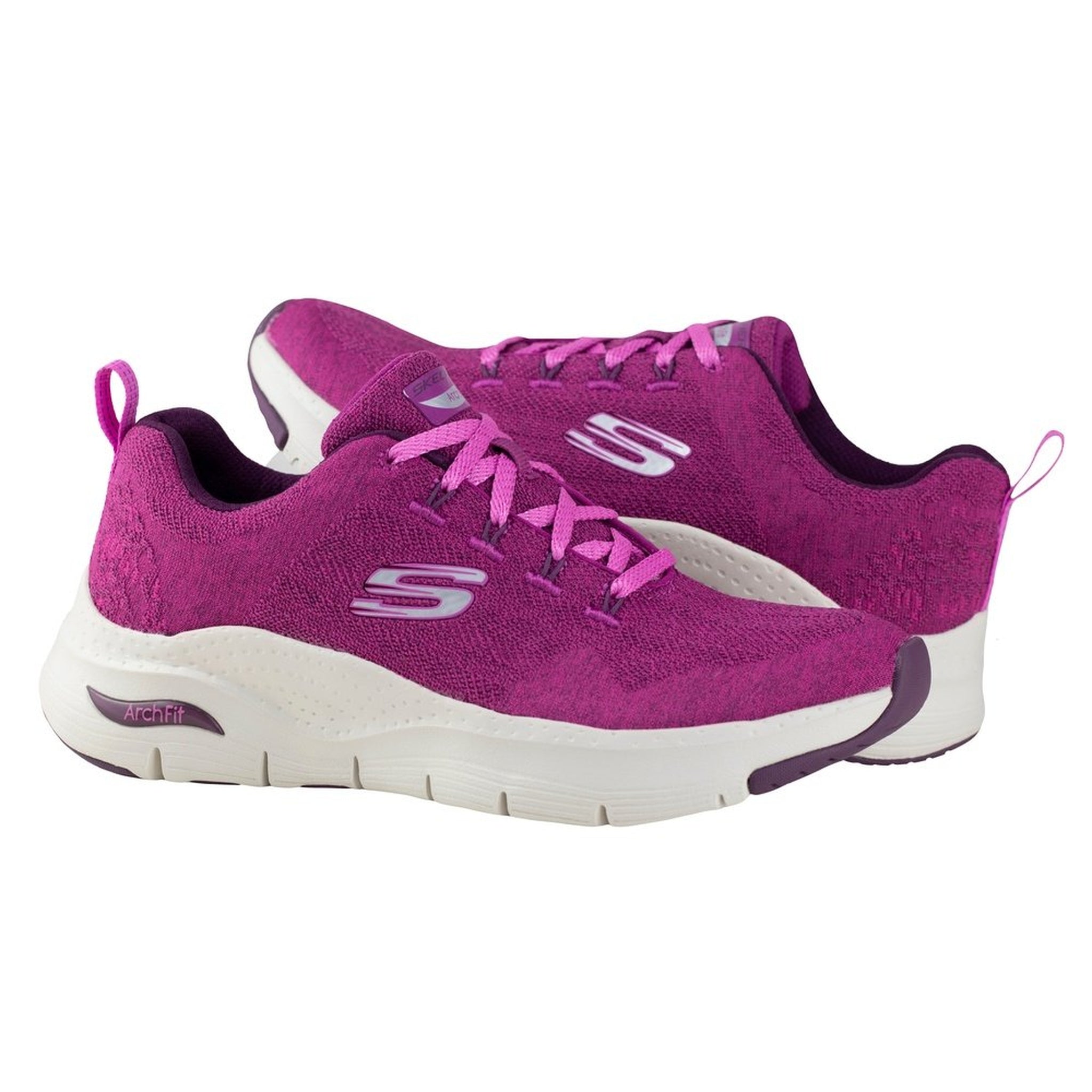 Tenis Skechers Arch-fit Comfy Wave Dama 149414 Frambuesa