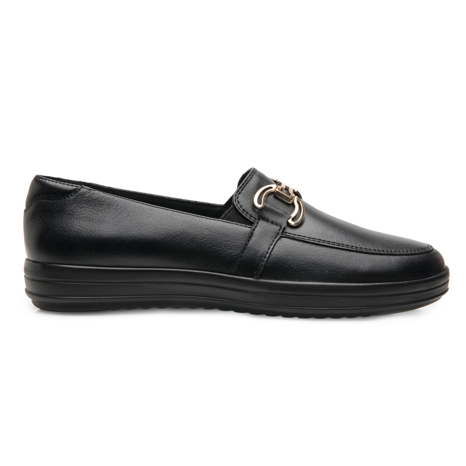 Zapato Mocasín Flexi Con Hebilla Para Dama 109411 Negro