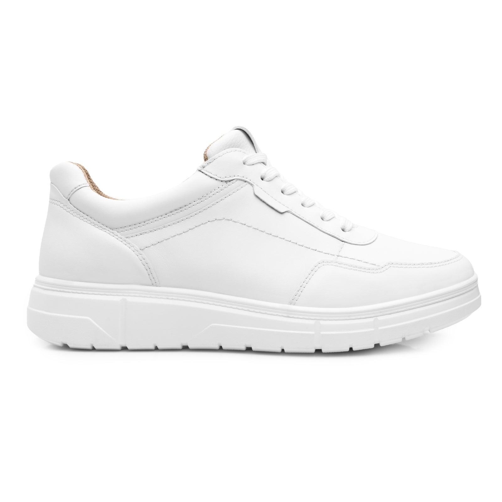 Tenis Casual Confort Piel Para Dama Flexi 137902 Blanco