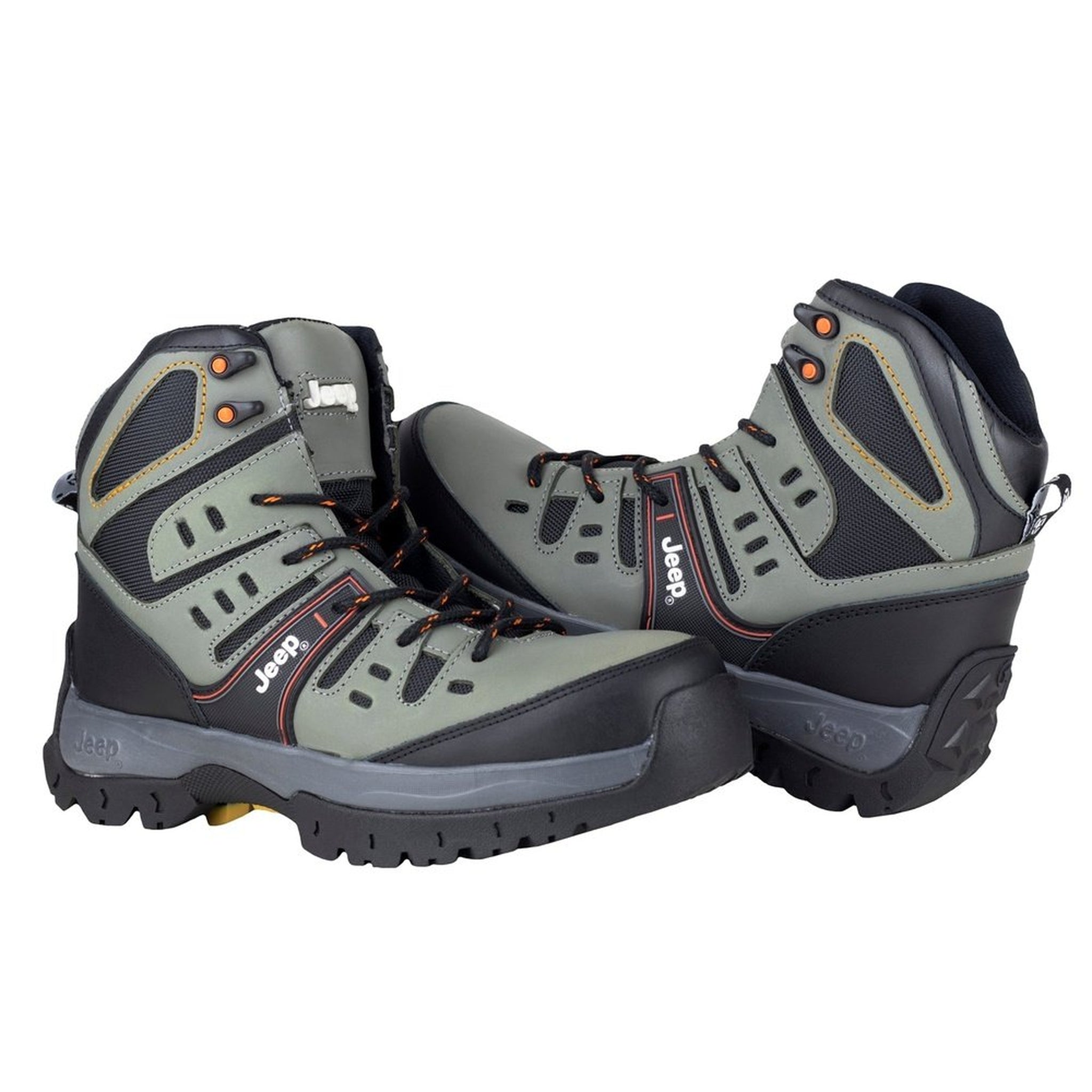 Bota Jeep Industrial Casquillo Hombre 3571 Gris Poliamida