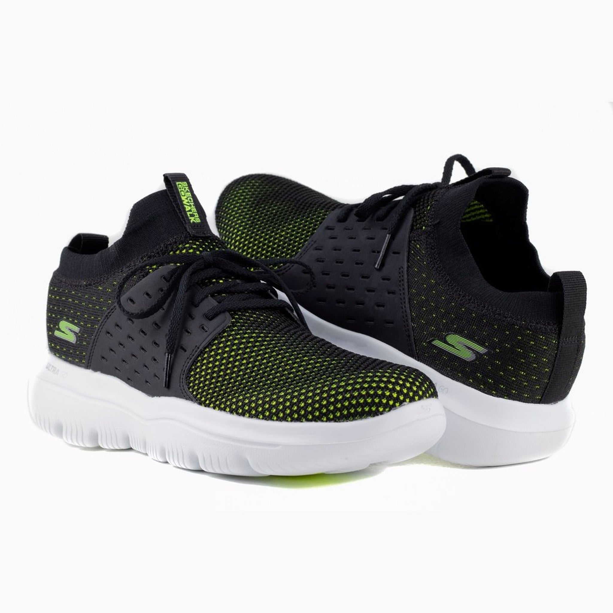 Tenis Skechers GoWalk Evolution Ultra Turbo Caballero 54726 Negro Limón