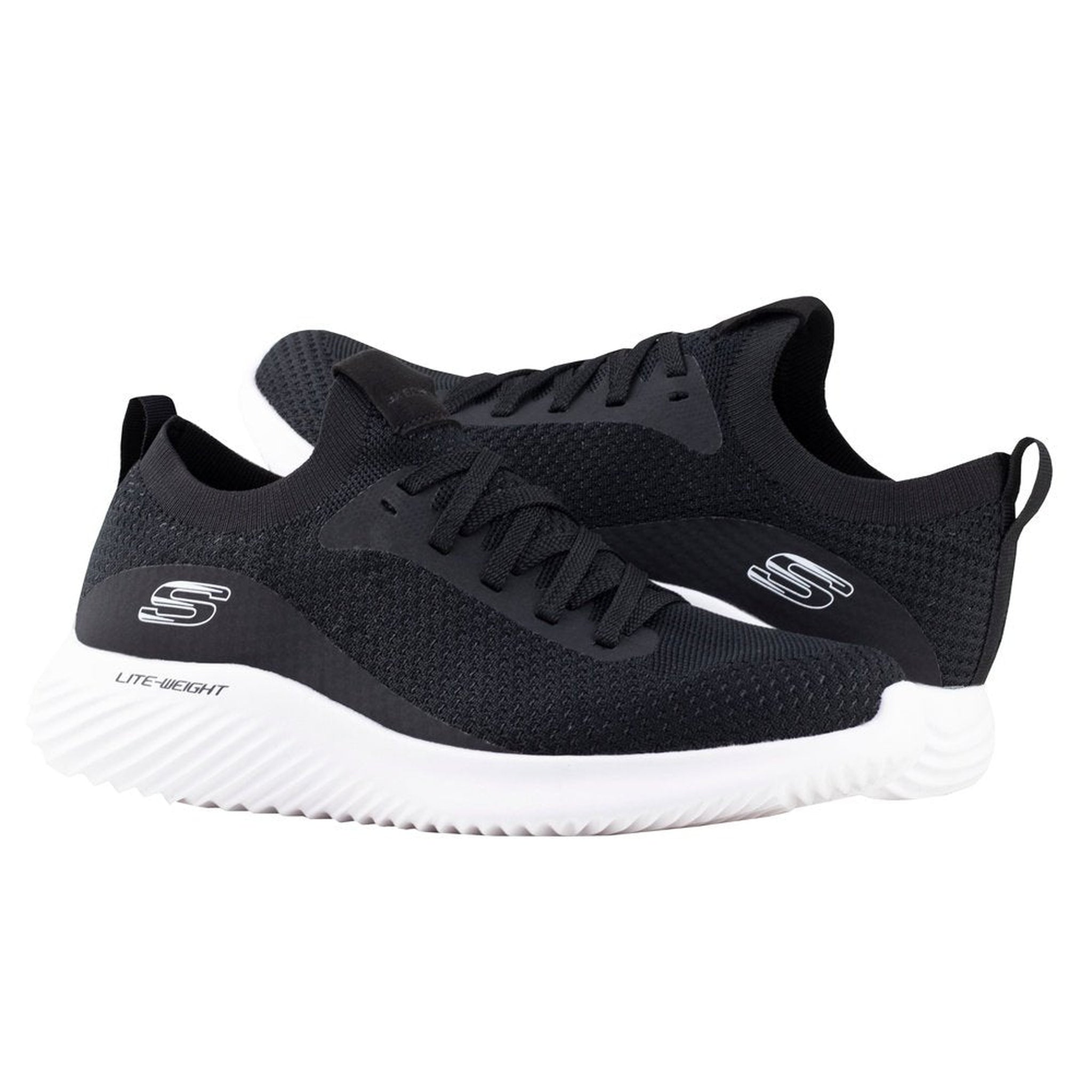Tenis Skechers Bounder Caballero 52595 Negro Blanco
