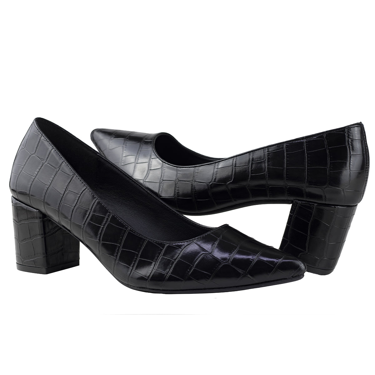 Zapatilla Clásica Dama Capa De Ozono 649601 Negro