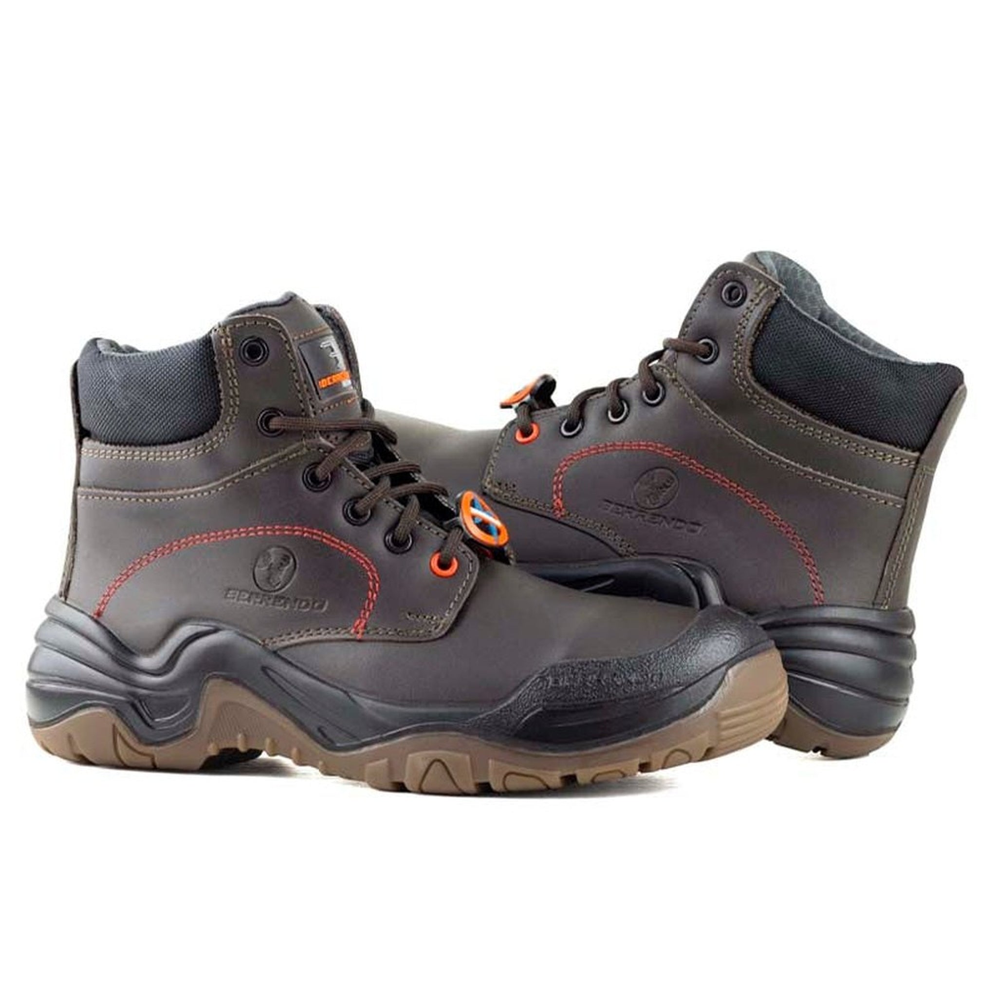 Botas Hombre Berrendo Con Casquillo Dielectrico 3017 Café