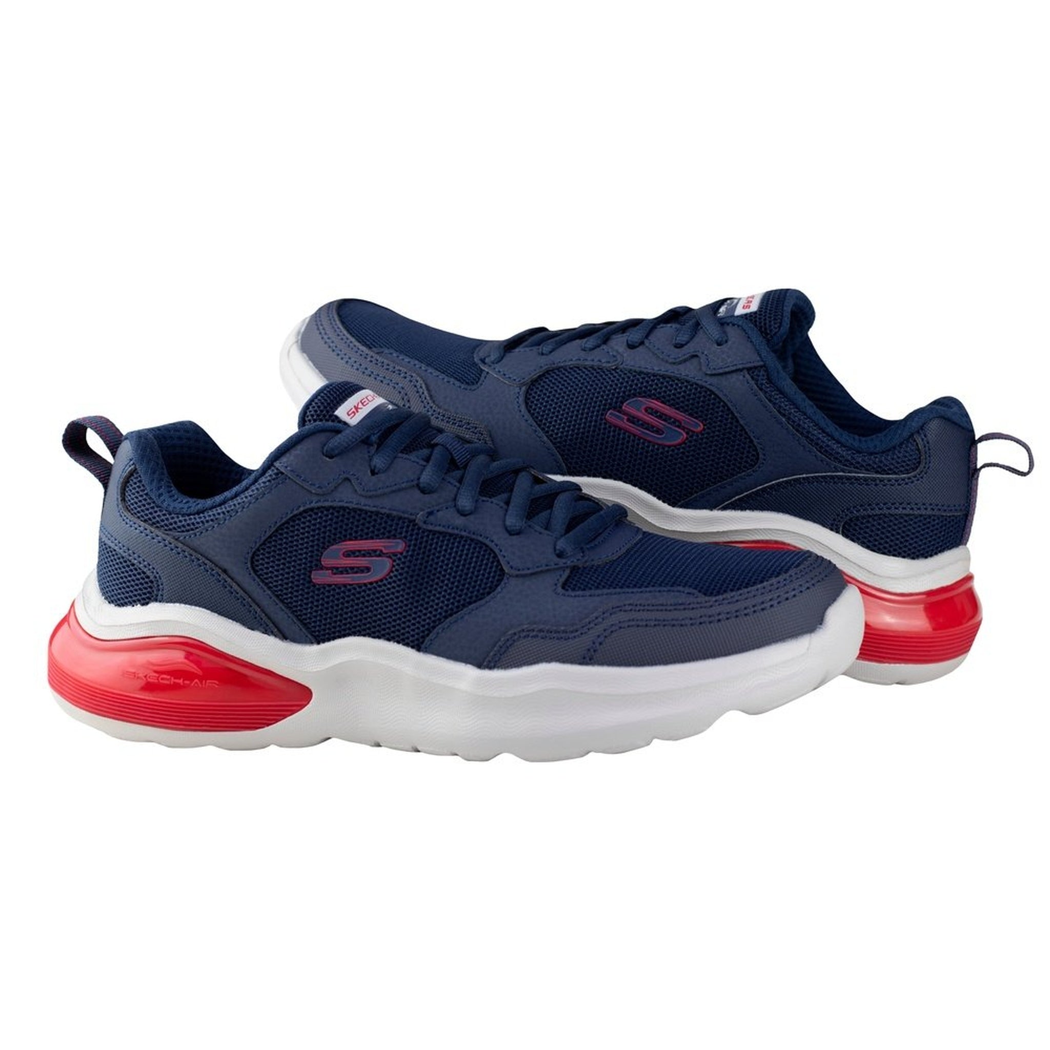 Tenis Skechers Air Cushioning Caballero 232560 Marino Rojo