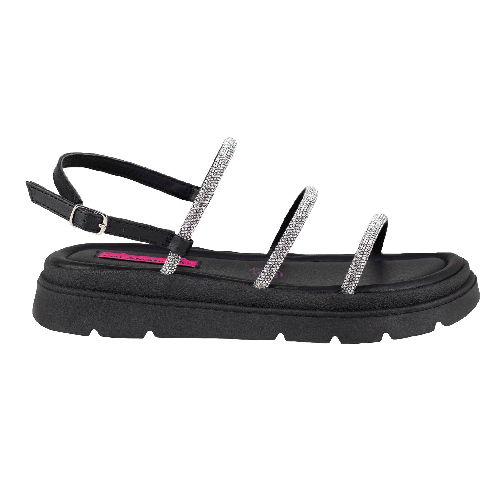 Sandalia De plataforma Para Dama Salamandra 315-4036-A Negro