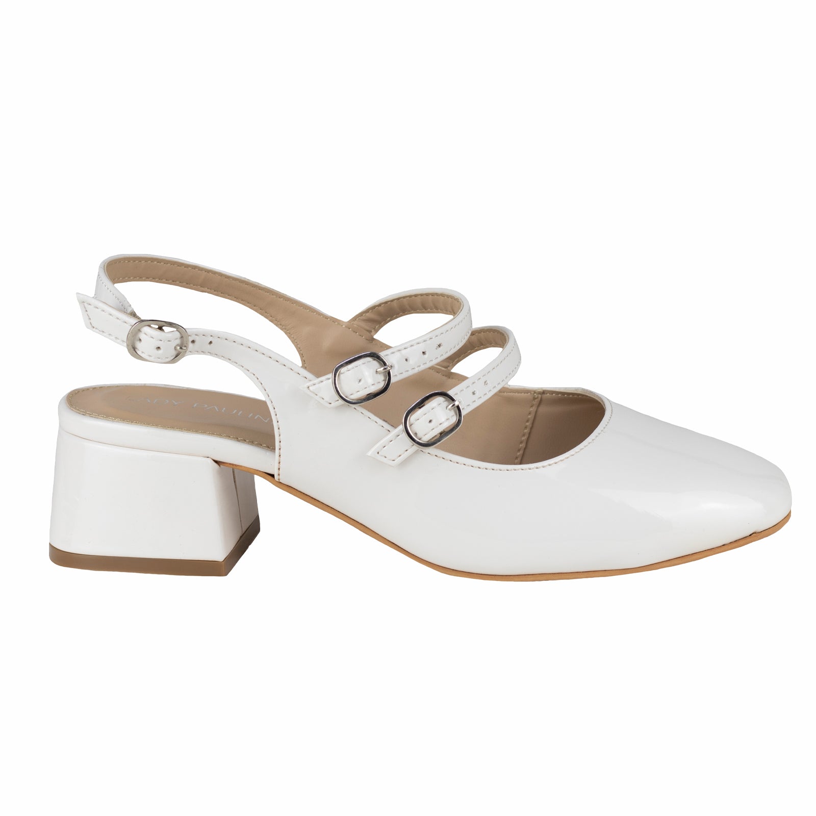 Zapato Con Tacón Dama Lady Paulina Mila 37701 Latte