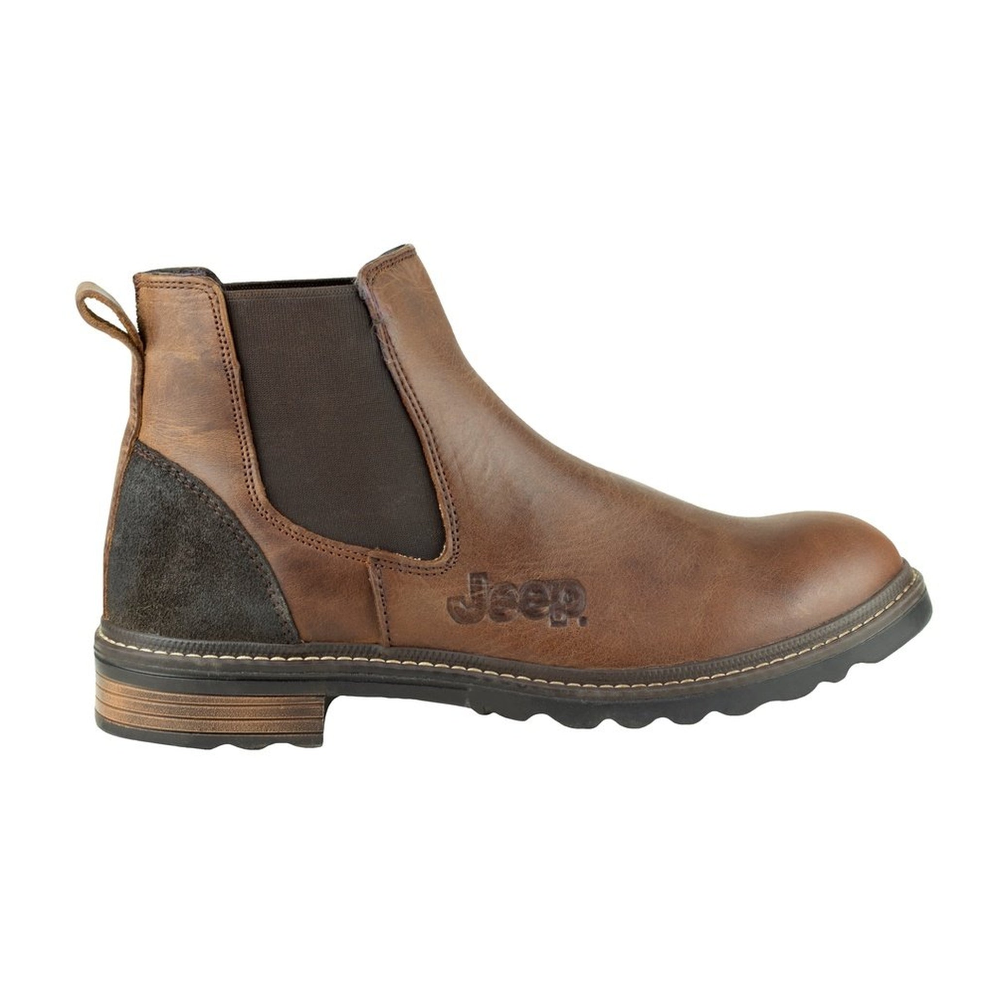 Botin Casual Hombre Jeep Semi Vestir 20101 Encino Roble Moda