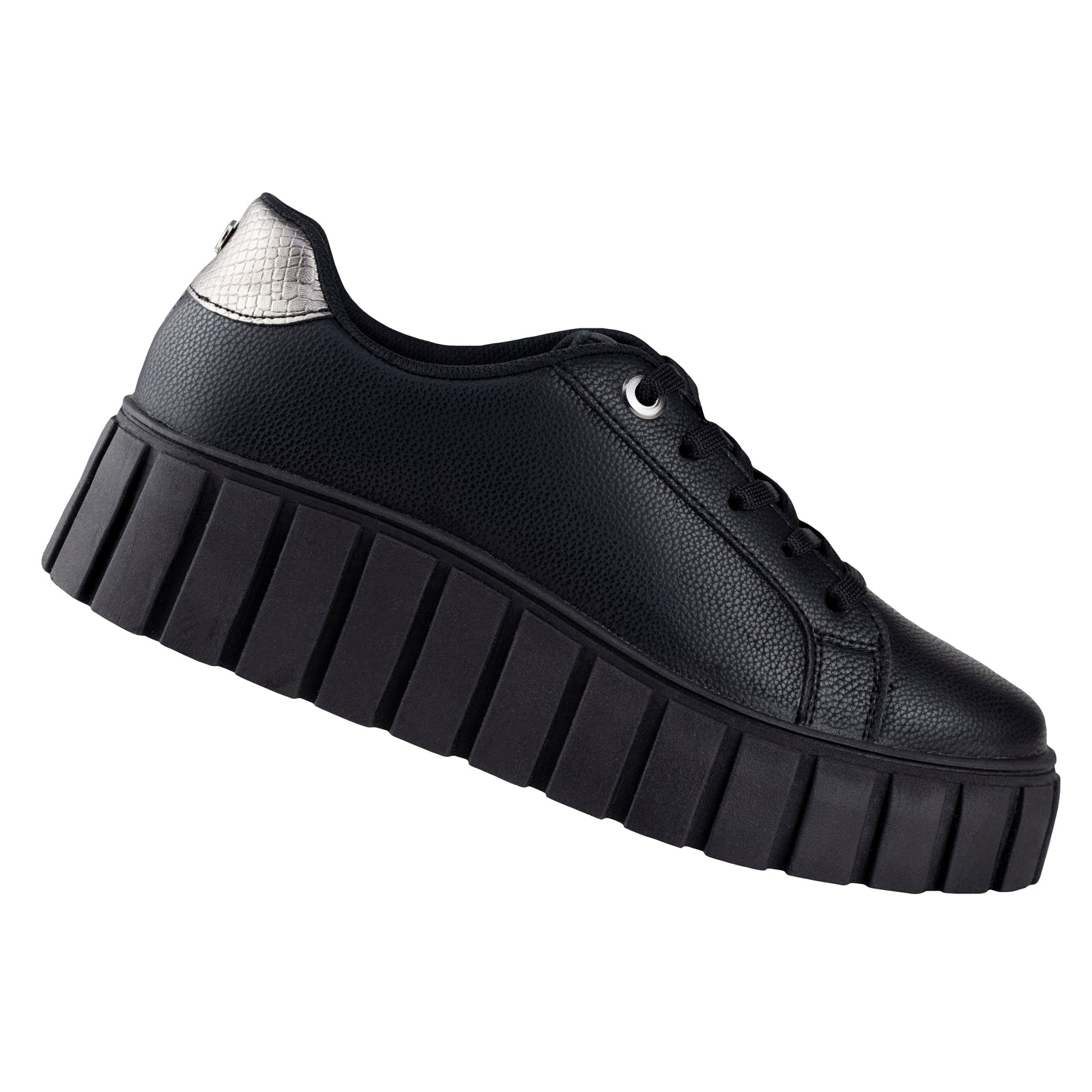 Tenis Urbano Plataforma Dama Capa De Ozono 625403 Negro