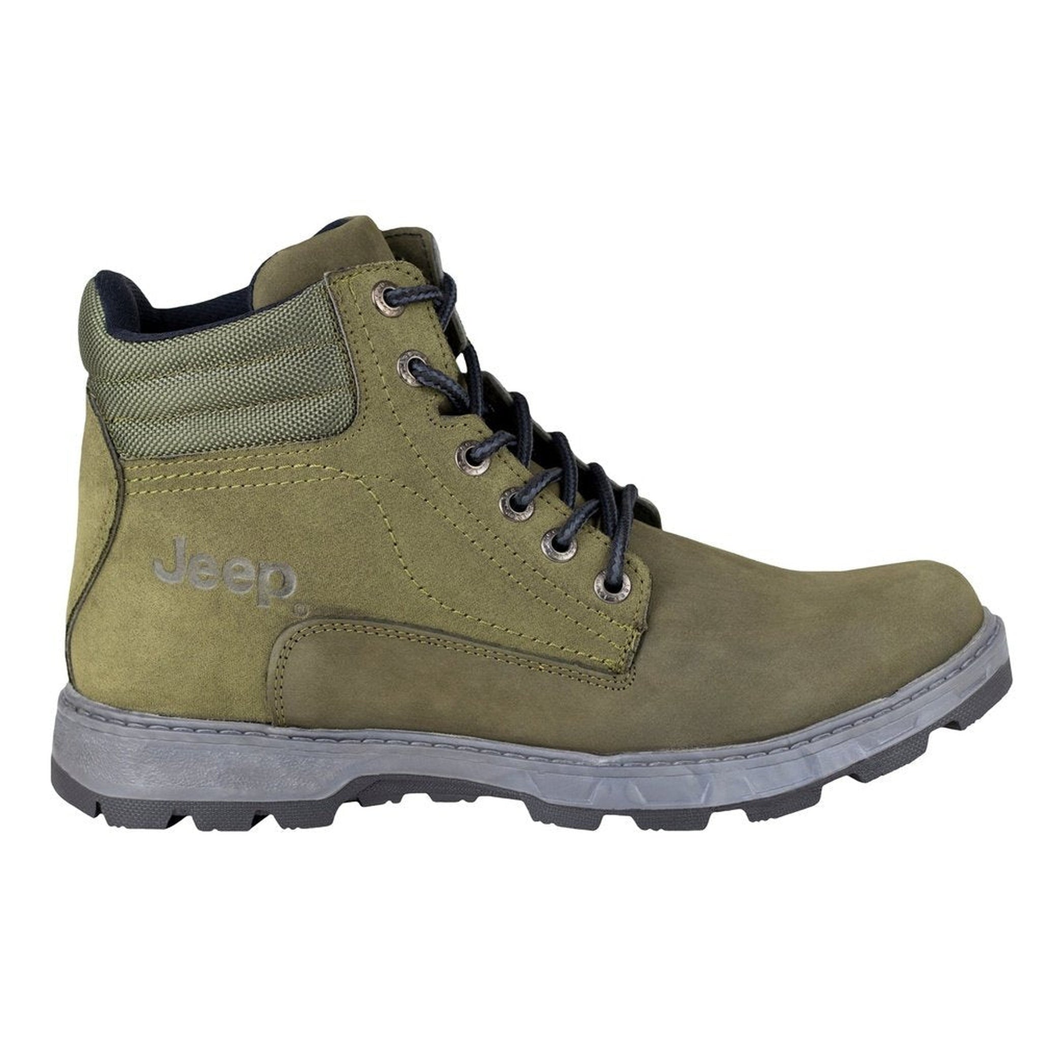 Botas Urbanas Jeep Aventura Para Hombre 16501-50 Nobuk Verde