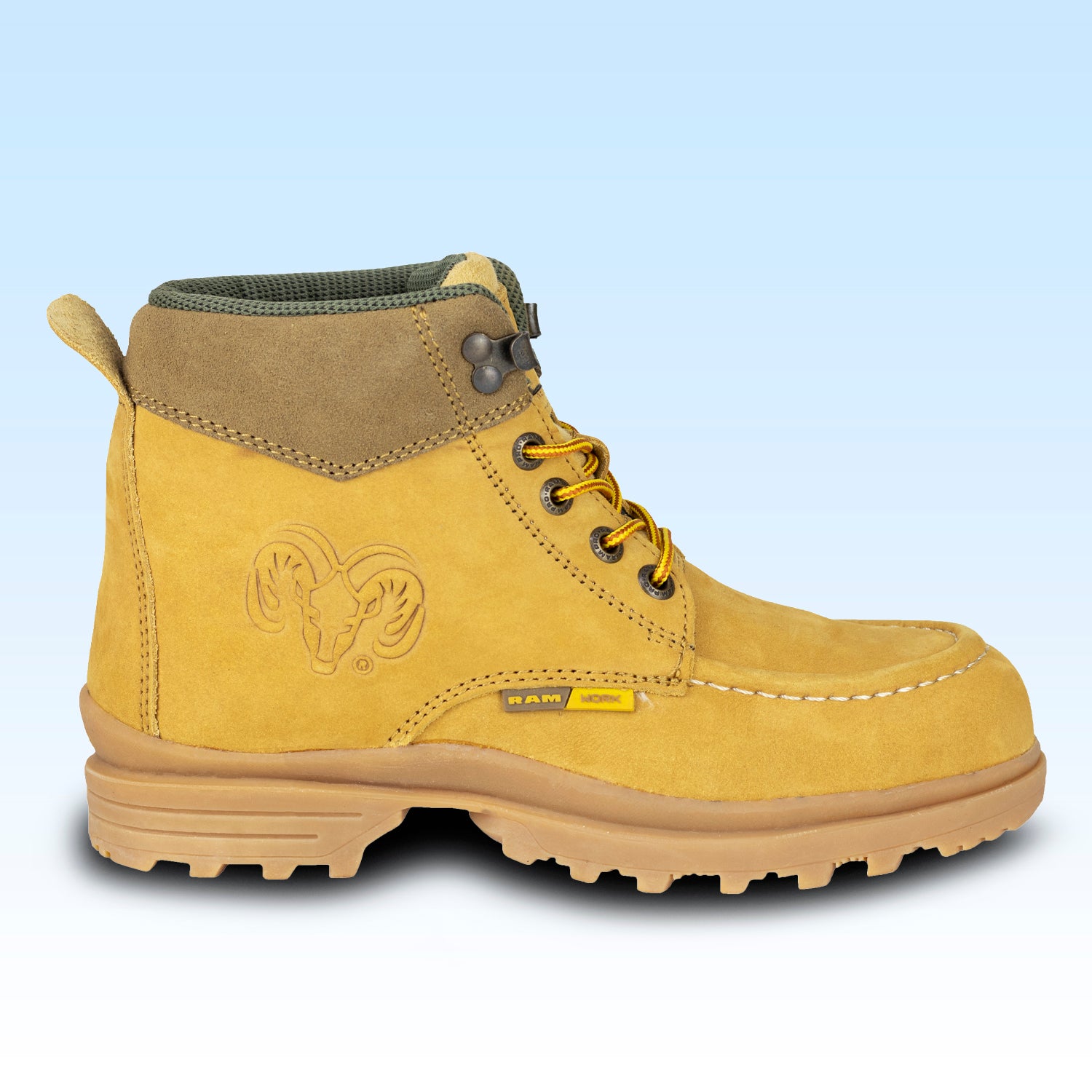 Bota Industrial Casco Acero New Ram Para Caballero 9331 Haba