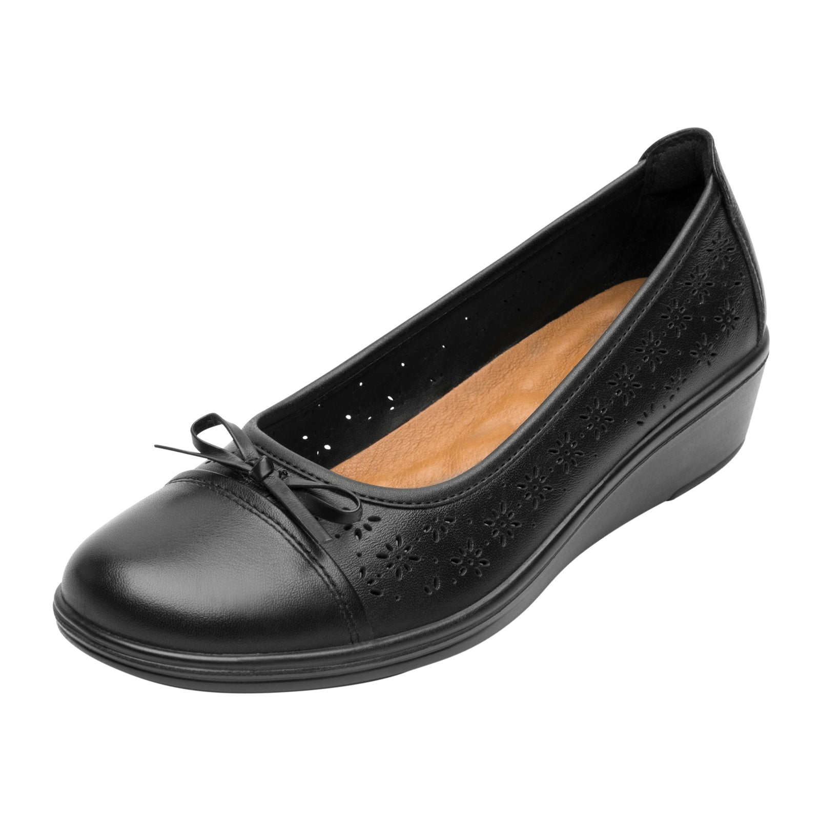 Ballerina Confort Para Dama Flexi Castaña 45608 Negro