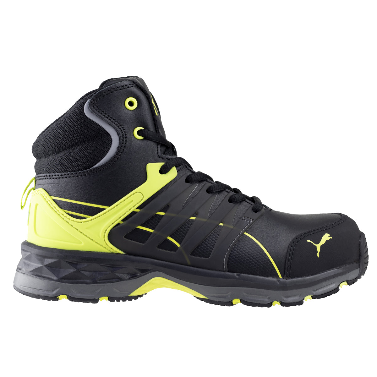 Bota Industrial Tipo II PP Caballero Puma Velocity 2.0 Mid 63.388.4 Black Yellow