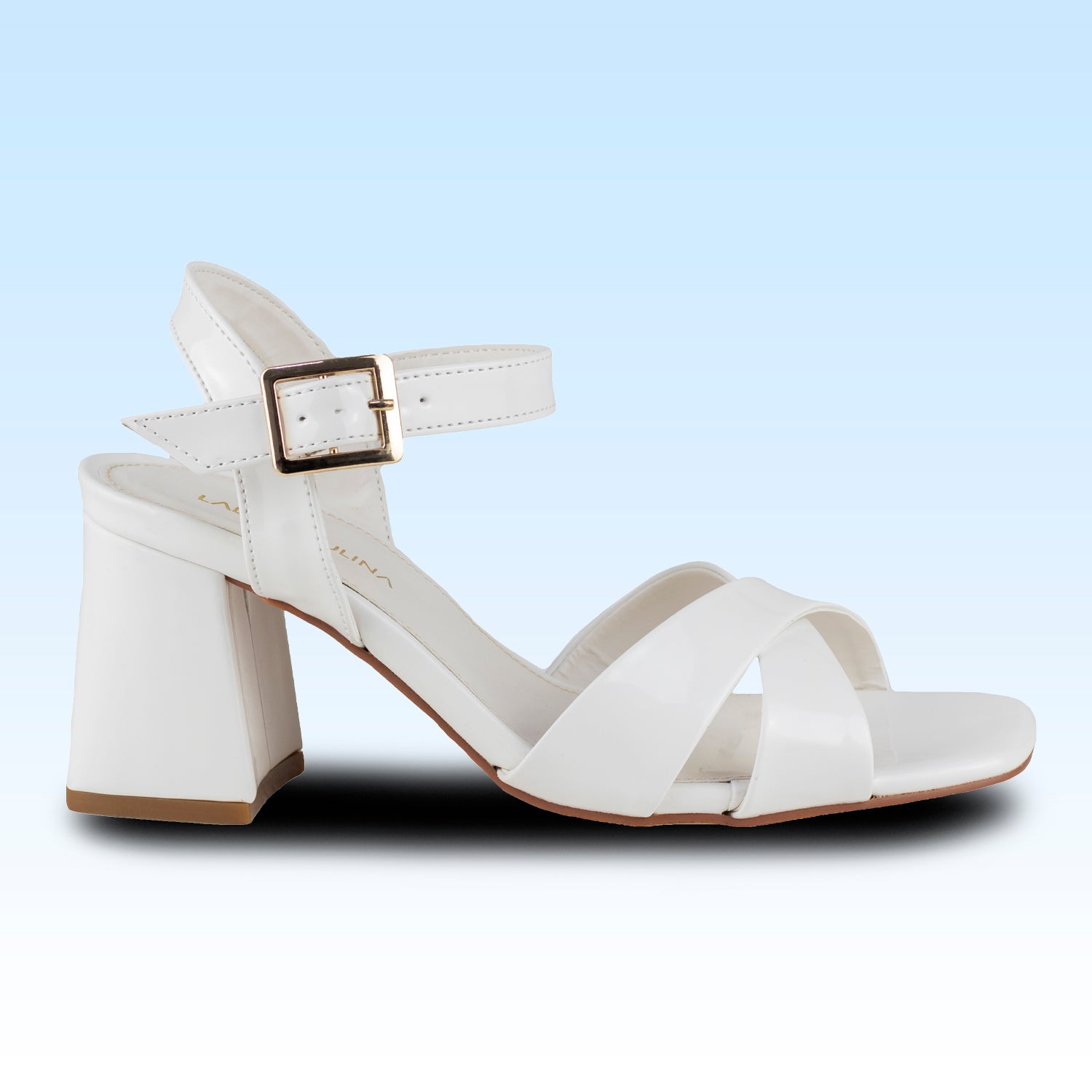 Sandalia De Tacón Dama Lady Paulina Cadiz 24322 Latte Charol