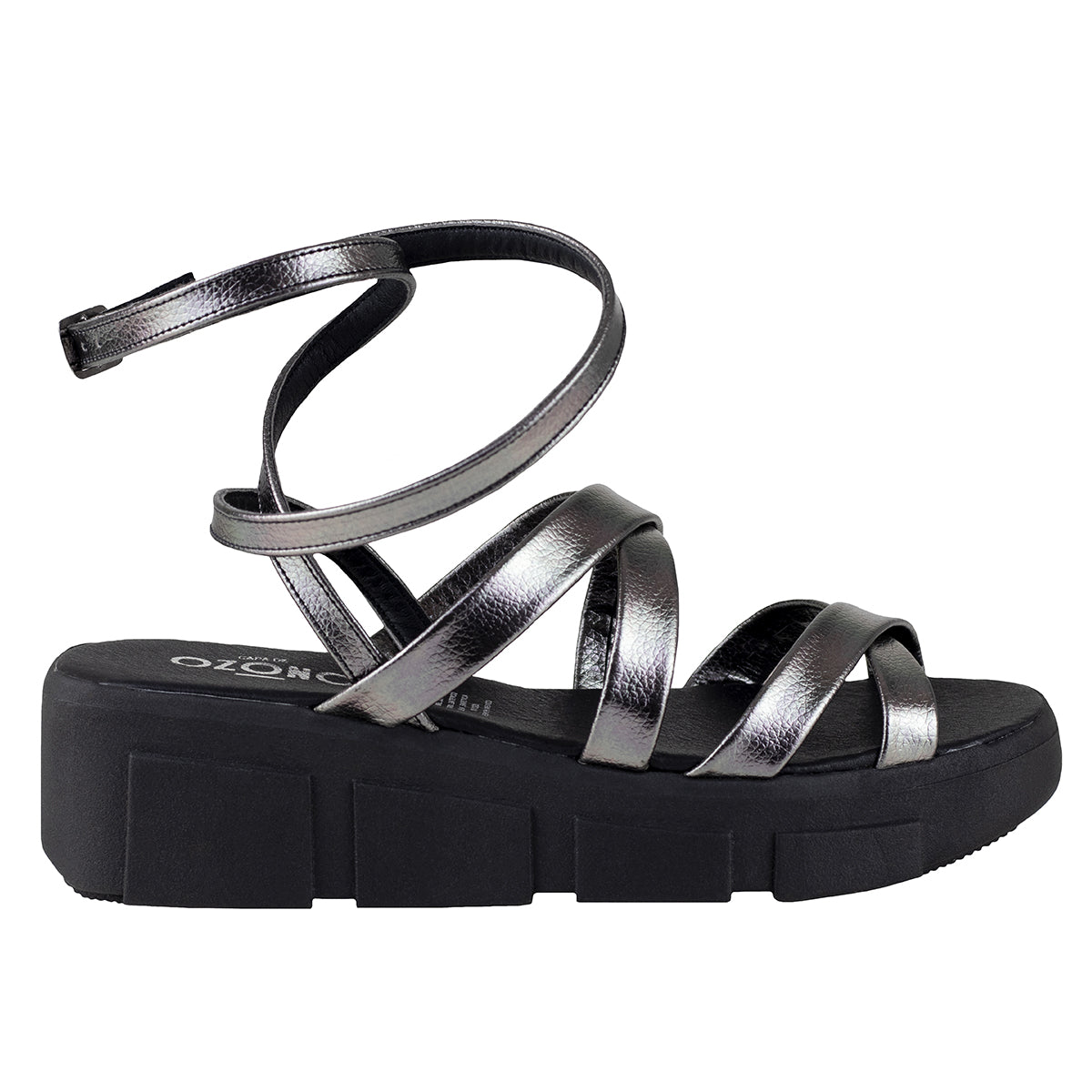 Sandalia Casual Dama Capa de Ozono 636205 Inox