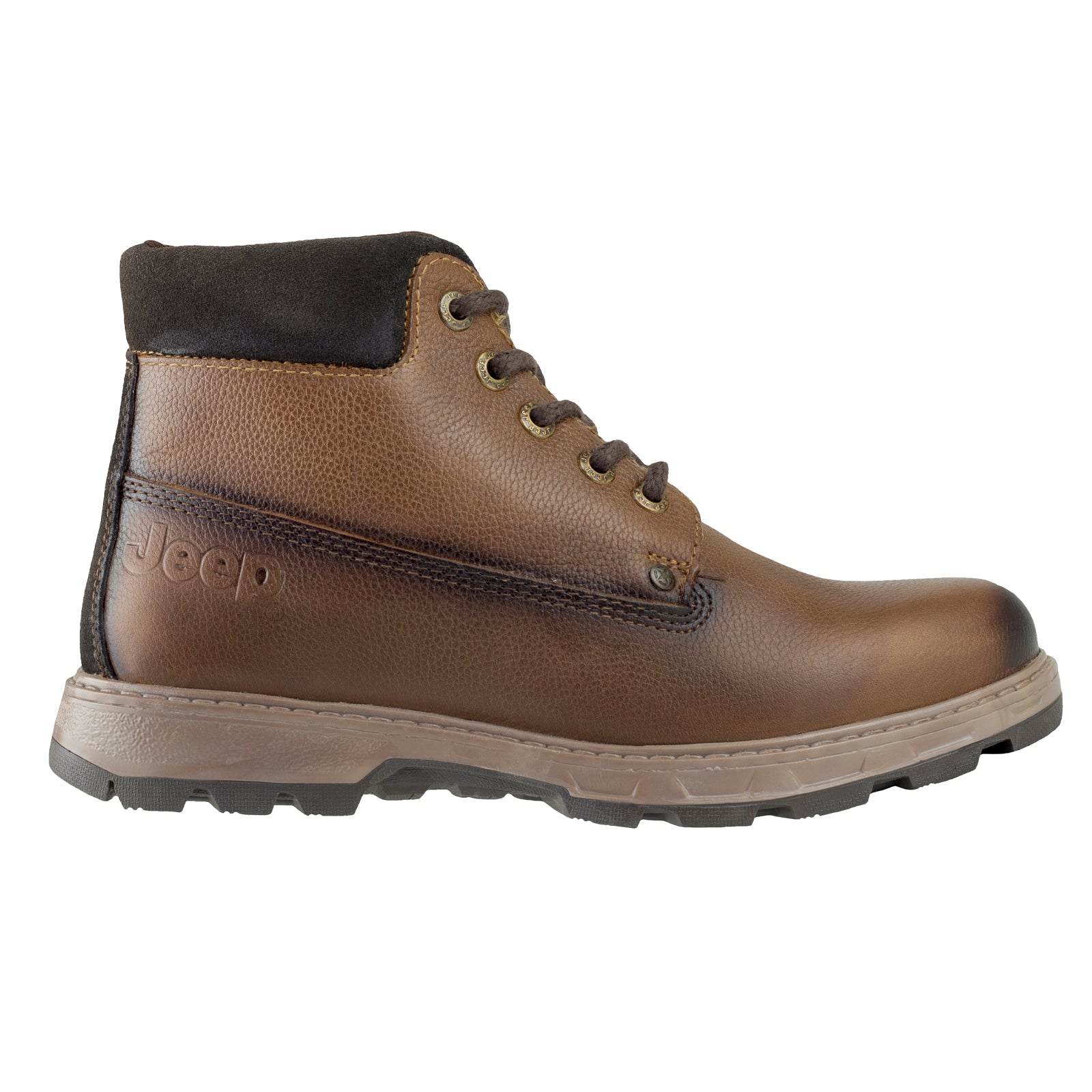 Bota Casual Caballero Jeep 16502 Graneado Bronce