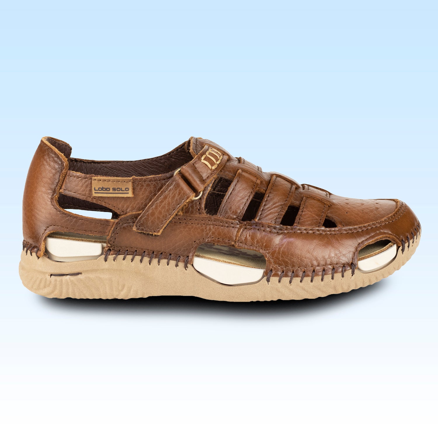 SandaliaTejidos a Mano Lobo Solo Para Dama 1771 Cedro