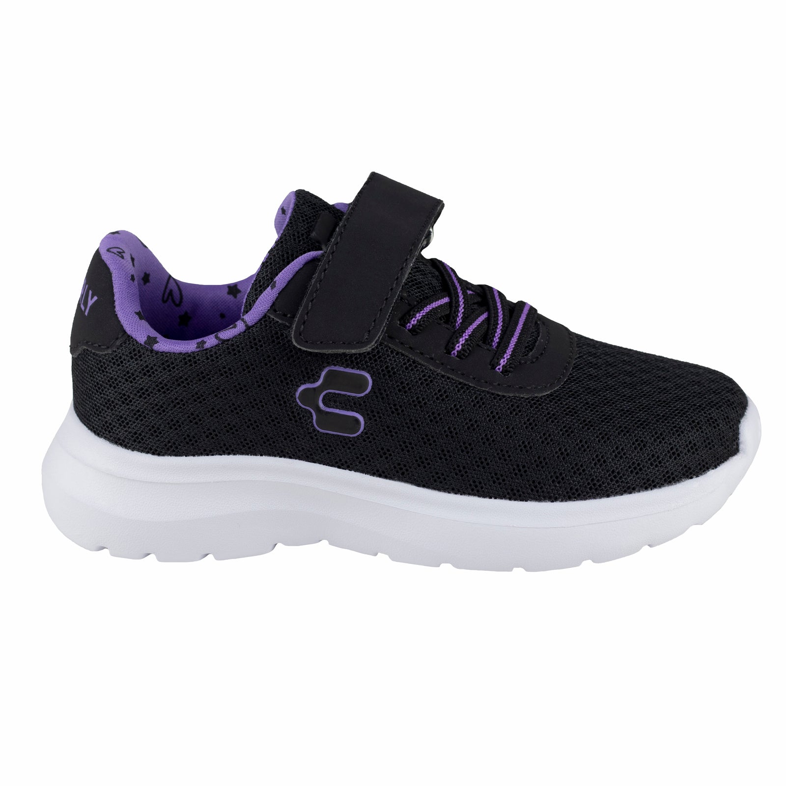 Tenis Urbanos Casual Running Para Niña Charly 1065380 Negro Morado