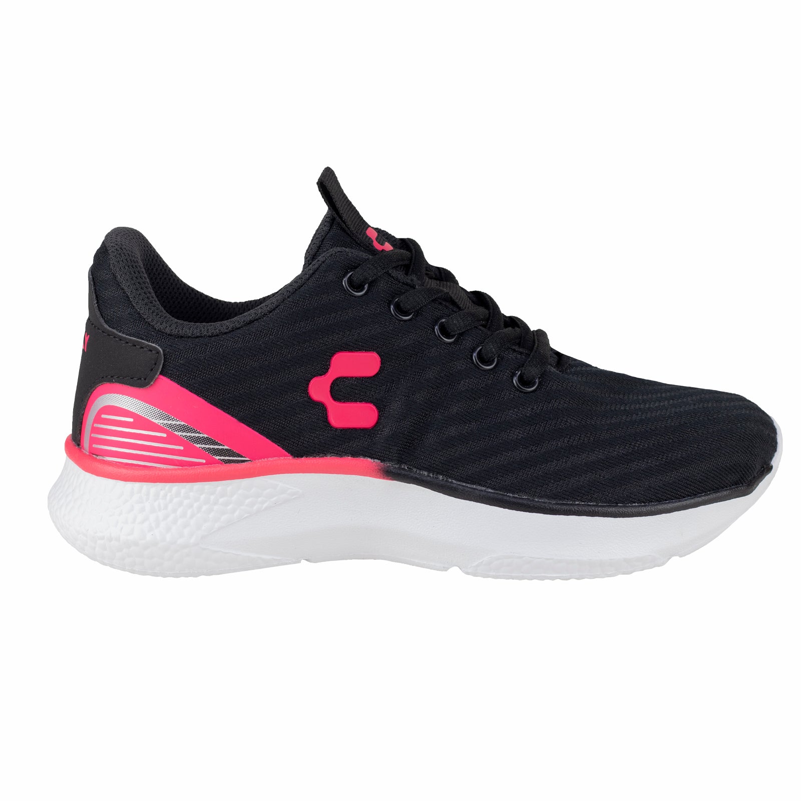 Tenis Running Para Dama Charly 1059555 Negro Rosa