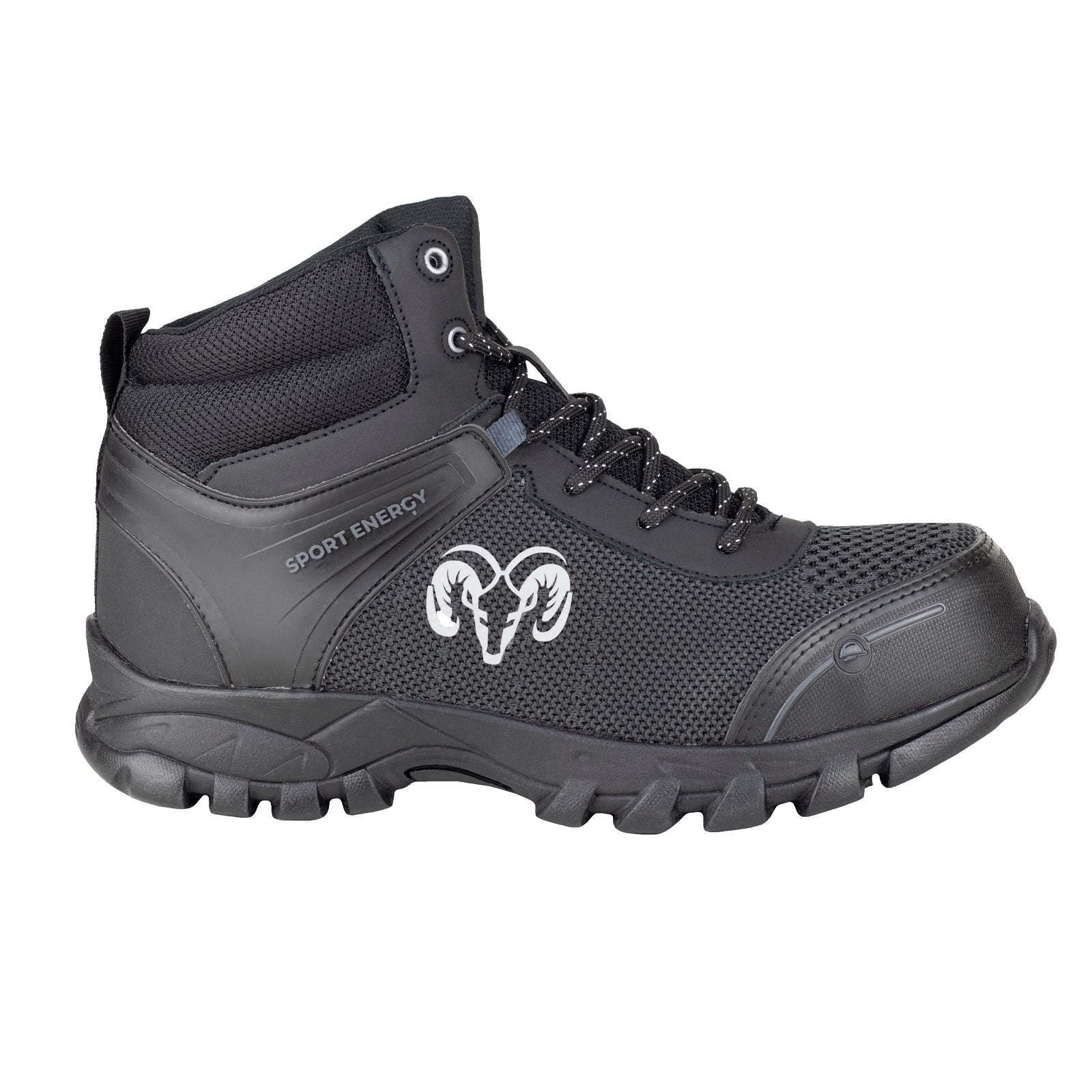 Bota de Seguridad Casco Acero Para Caballero New Ram 9827 Negro