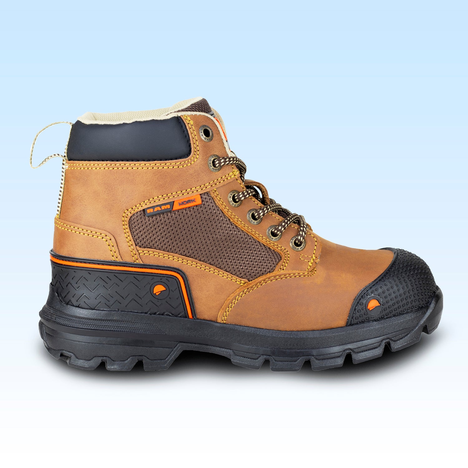 Bota de seguridad Casco Poliamida Para Caballero New Ran 9314 Avellana