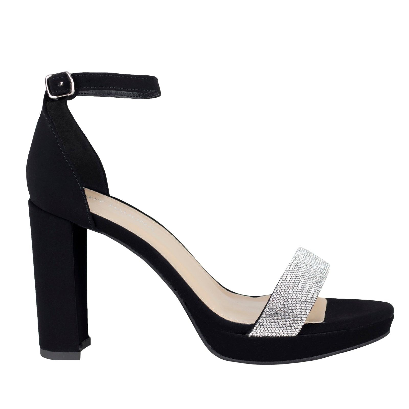 Sandalia Con Tacón Para Dama Lady Paulina 99543 Negro