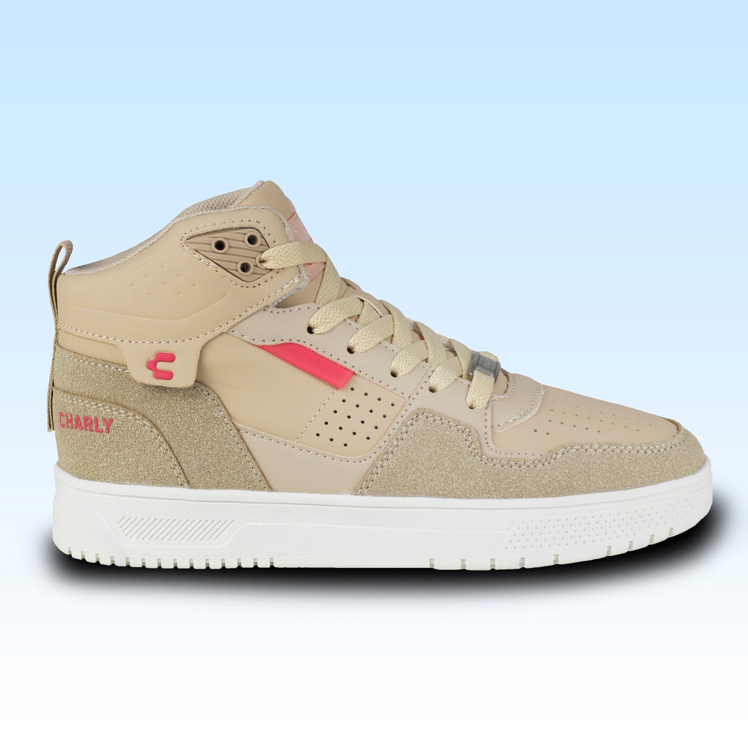 Tenis Bota Urbano Ligero Sport Para Dama Charly 1050567 Beige