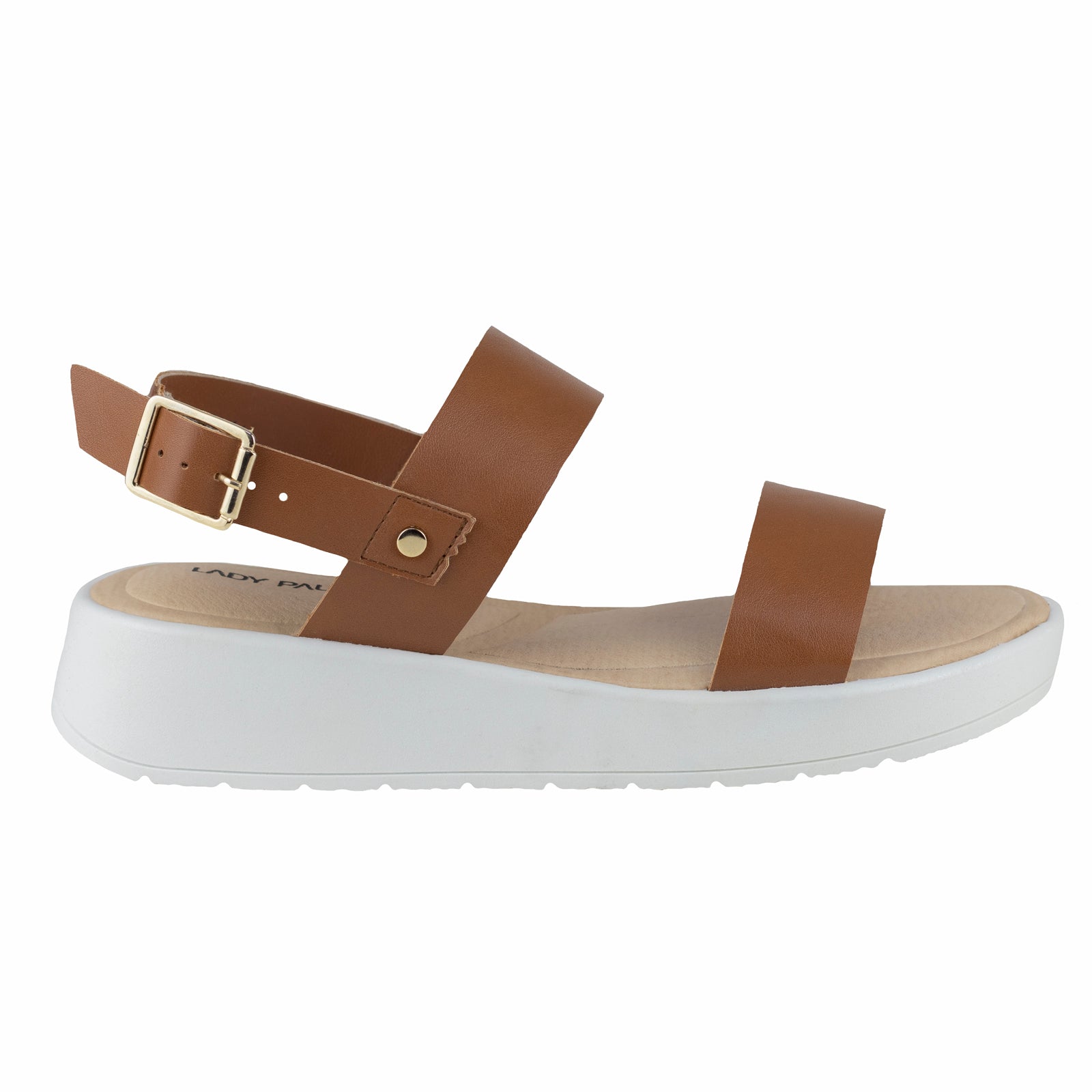 Sandalia Casual Para Dama Lady Paulina 38101 Camel
