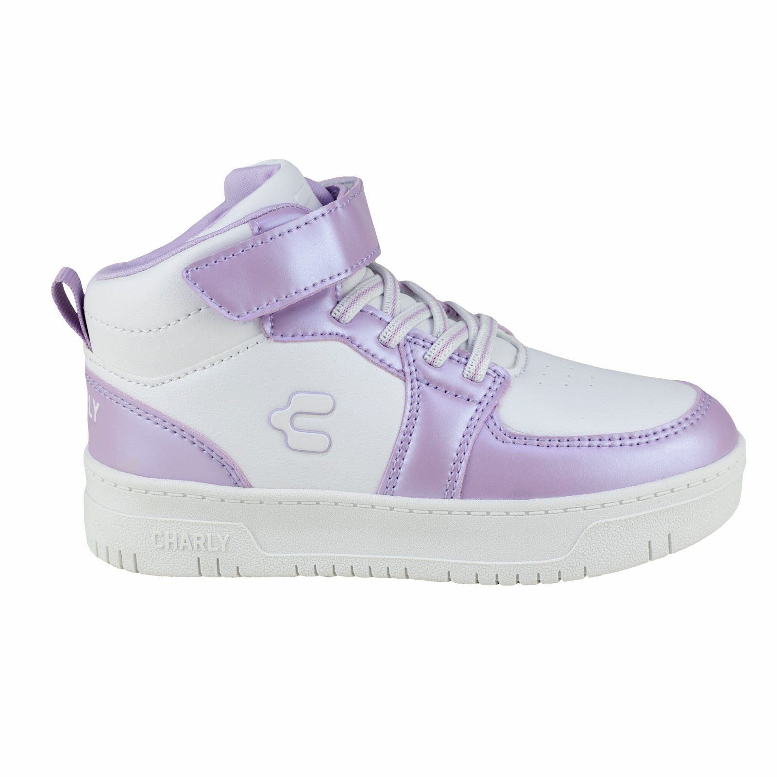 Tenis Bota Casual Para Niña Charly 1079416 Blanco Morado