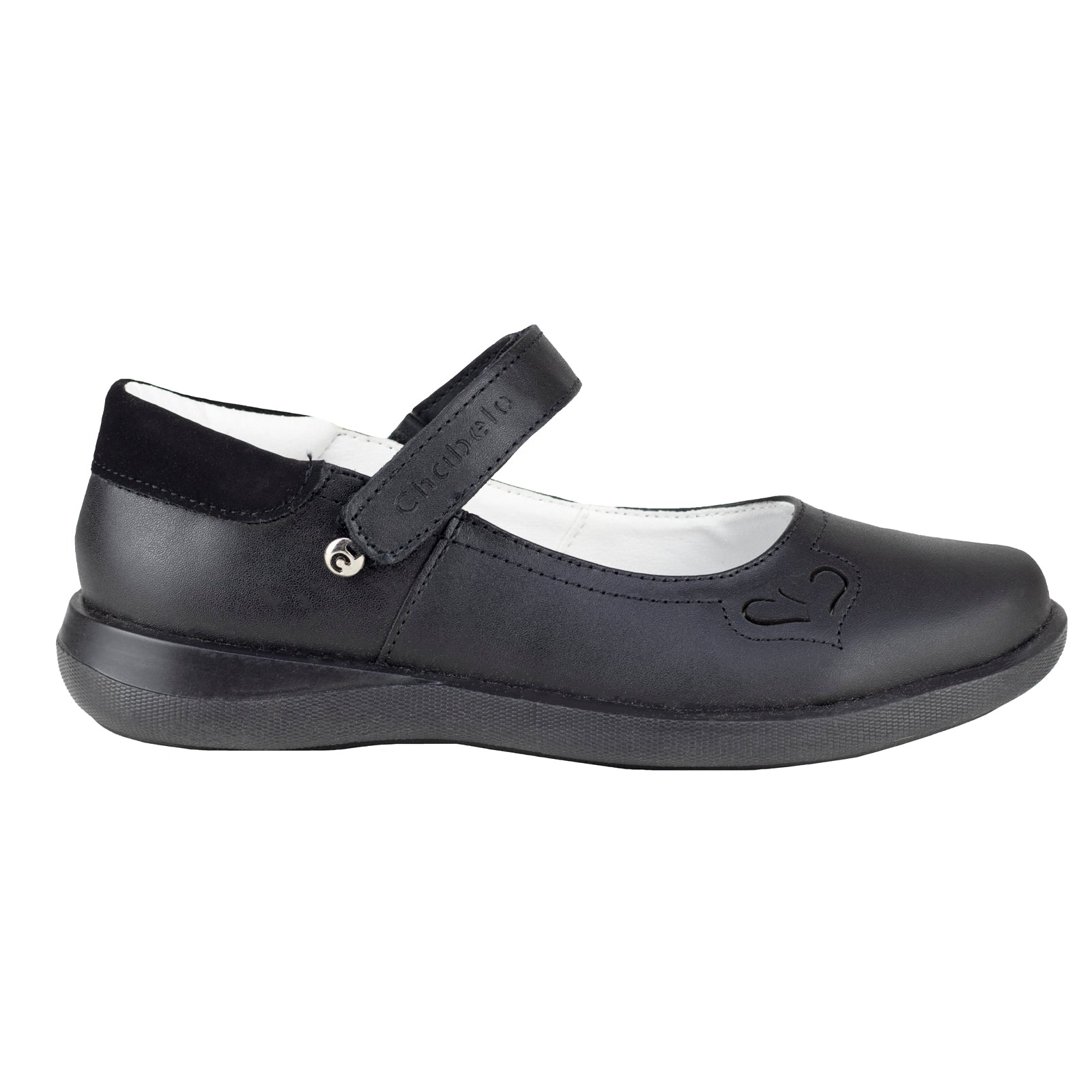 Zapato Escolar Para Niña Chabelo C75-A Piel Negro 23-25