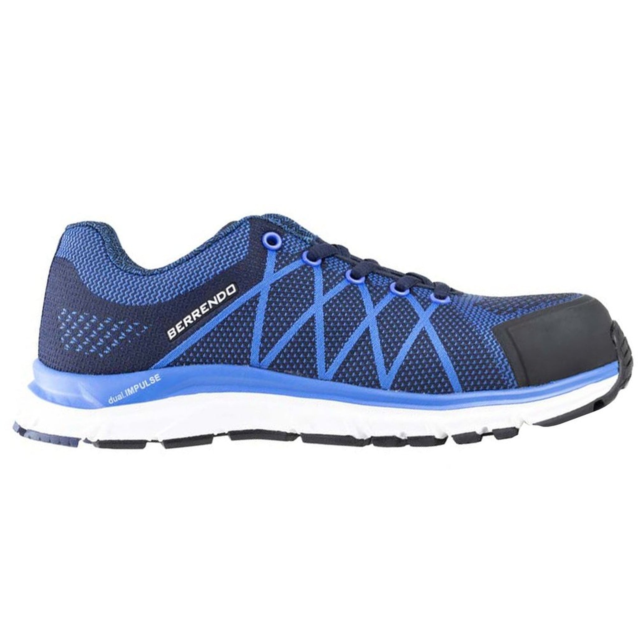 Tenis Hombre Industrial Berrendo 7704 Azul Casquillo Dielectrica