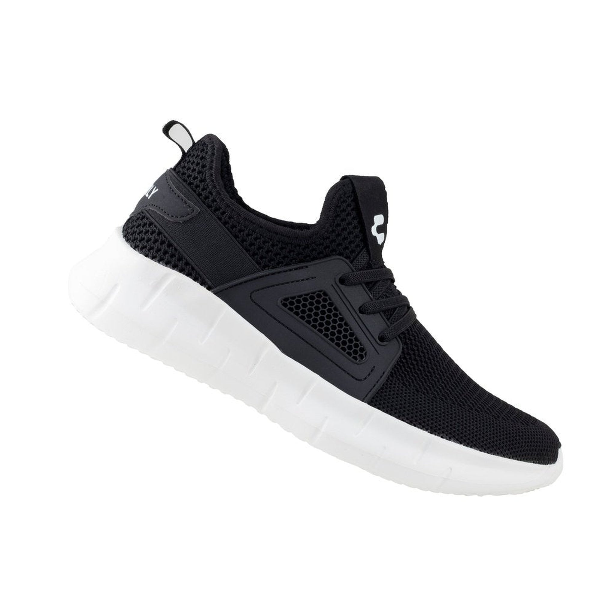 Tenis Charly Kairos Walking Unisex 1086009 Negro Blanco