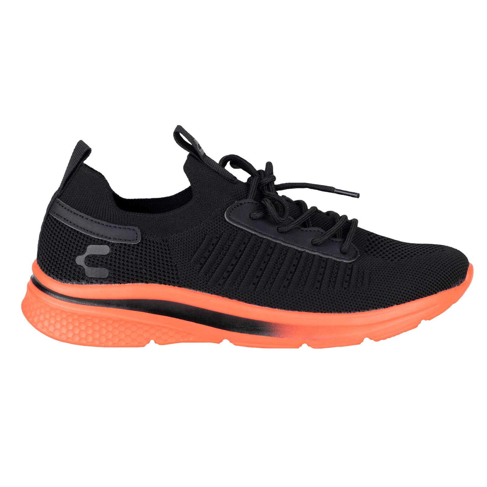 Tenis Charly Ergon Running Caballero 1029983 Negro Naranja