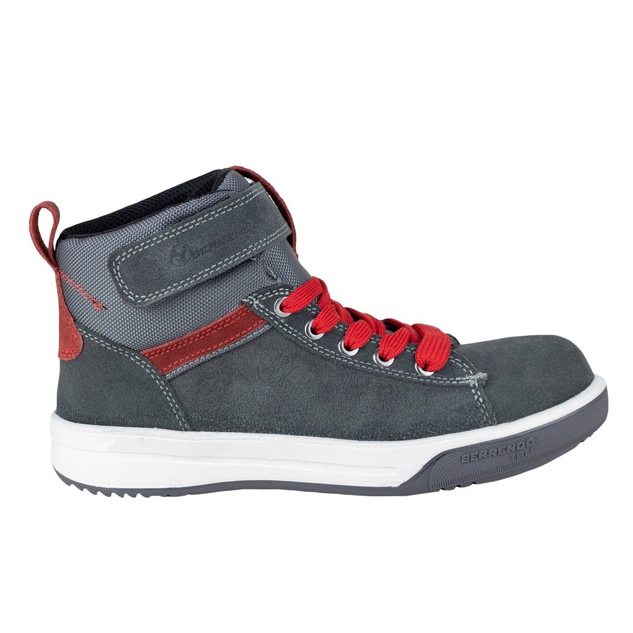 Tenis Industrial Dieléctrico Berrendo Hombre 400 Gris Rojo