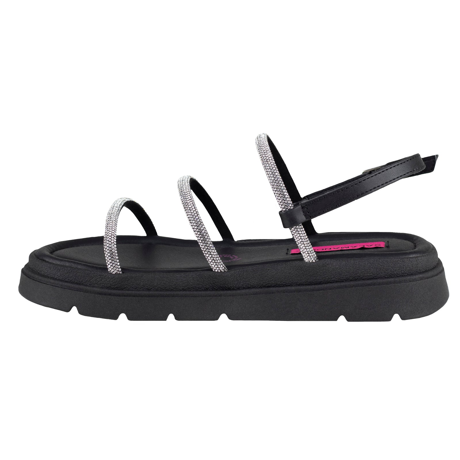 Sandalia De plataforma Para Dama Salamandra 315-4036-A Negro