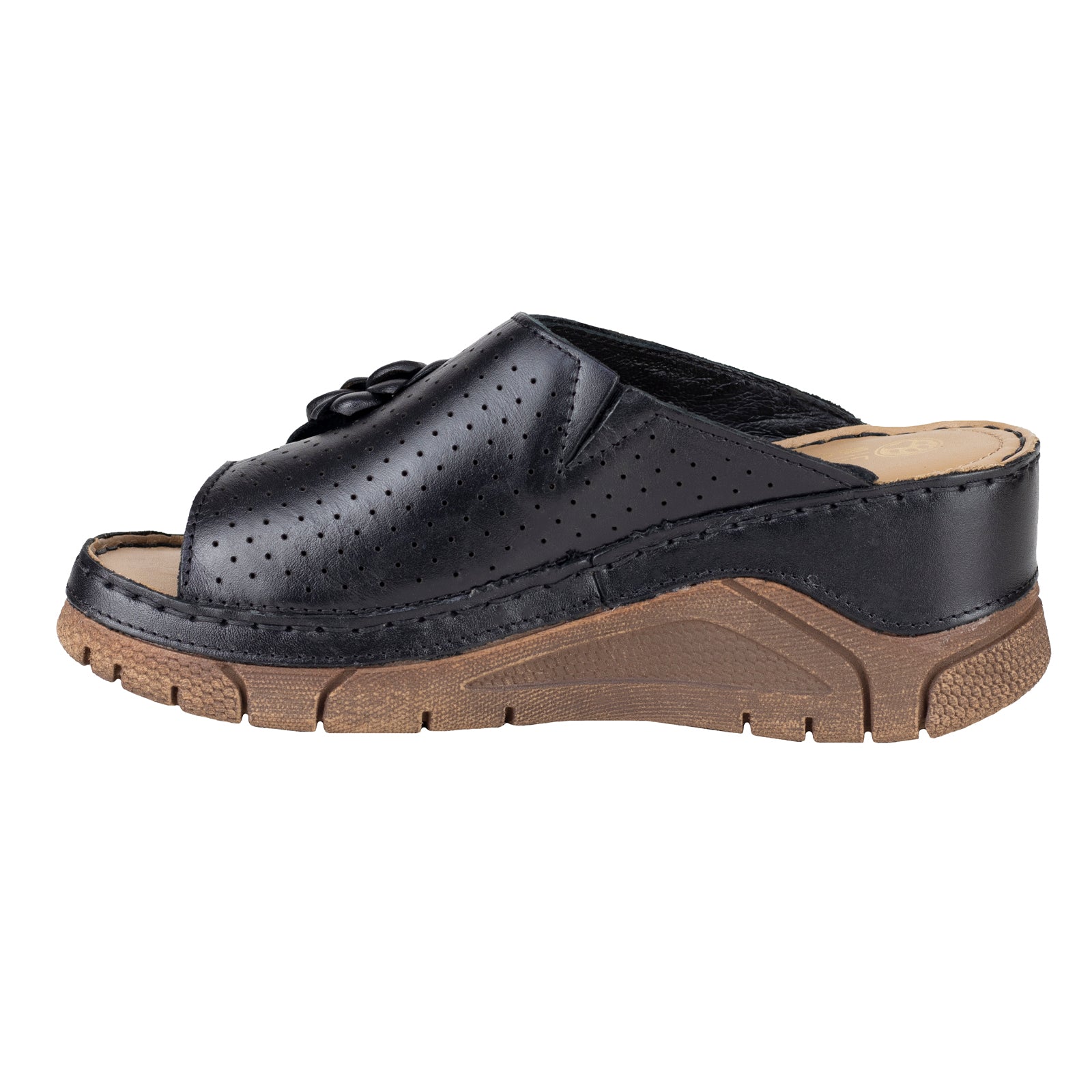 Sandalia Confort Casual Para Dama Lobo Solo 1384 Negro
