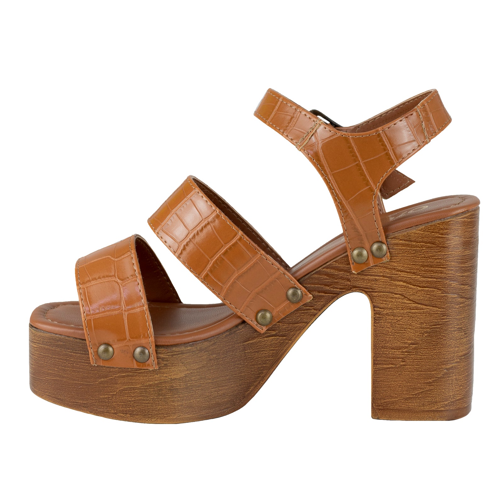 Sandalia de Tacón Dama Capa de Ozono 637904 Tan