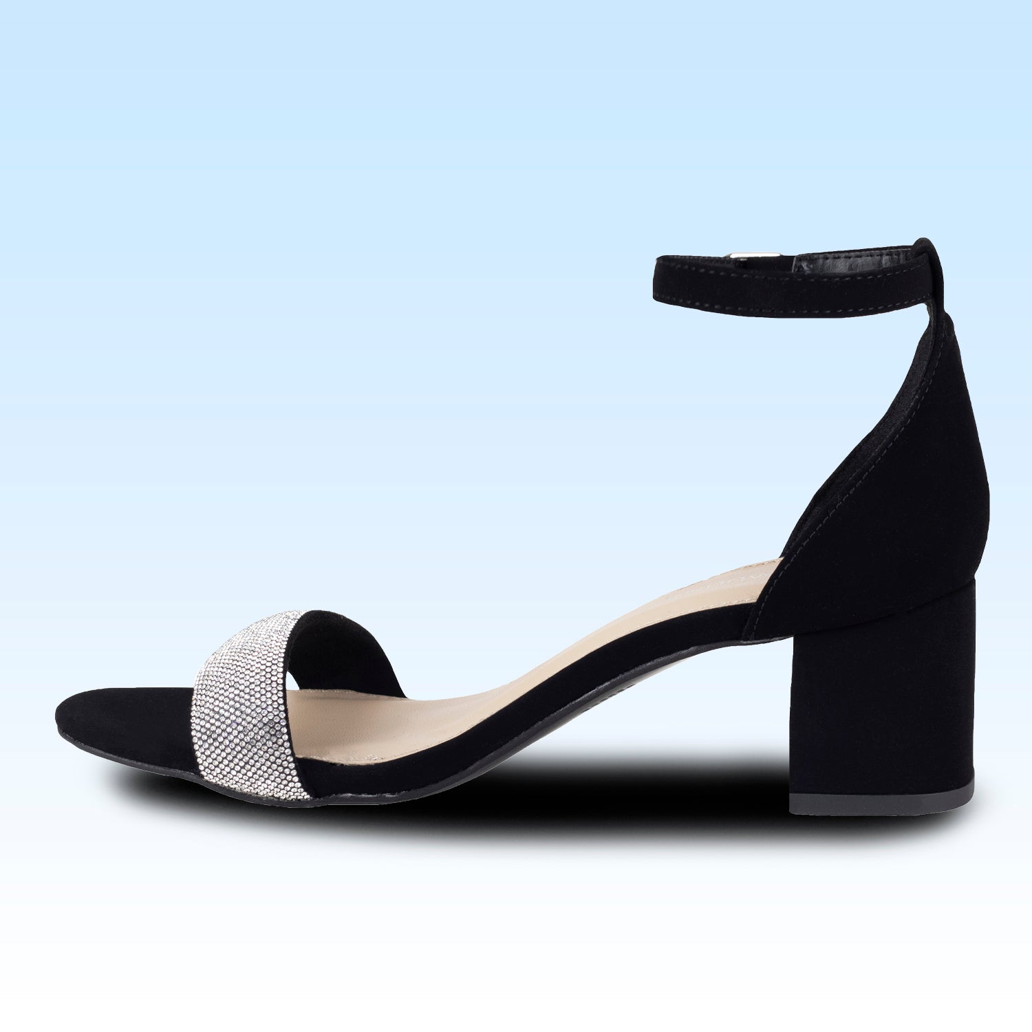 Sandalia de Tacón Dama Lady Paulina Almendra 21217 Negro