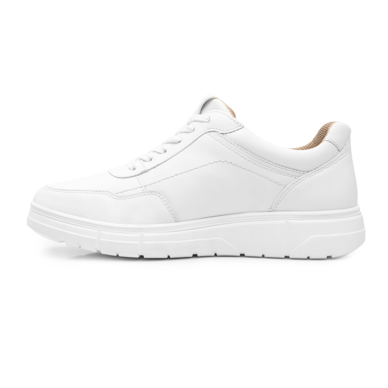 Tenis Casual Confort Piel Para Dama Flexi 137902 Blanco