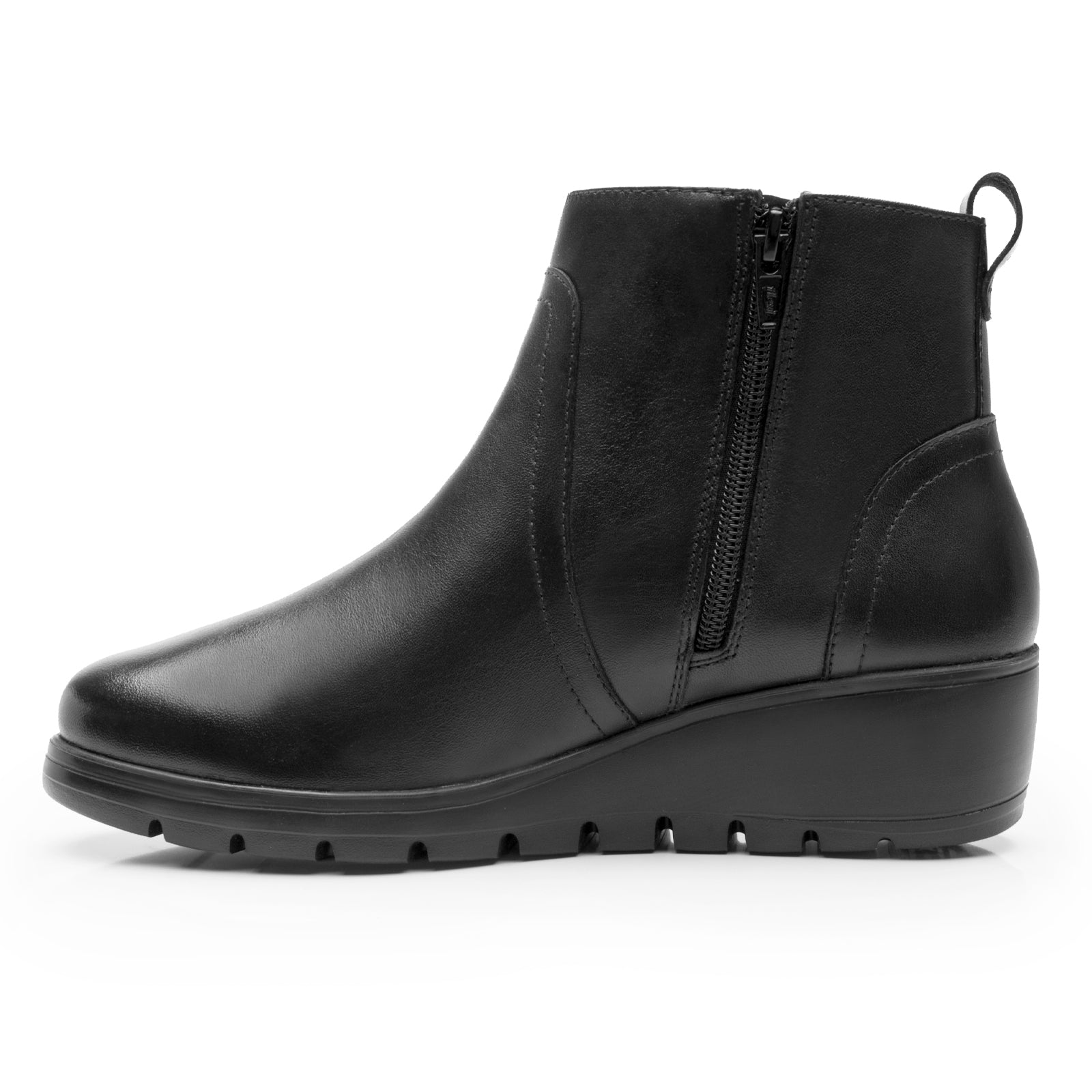 Botín Casual Tacón Cuña Para Dama Flexi 104827 Negro