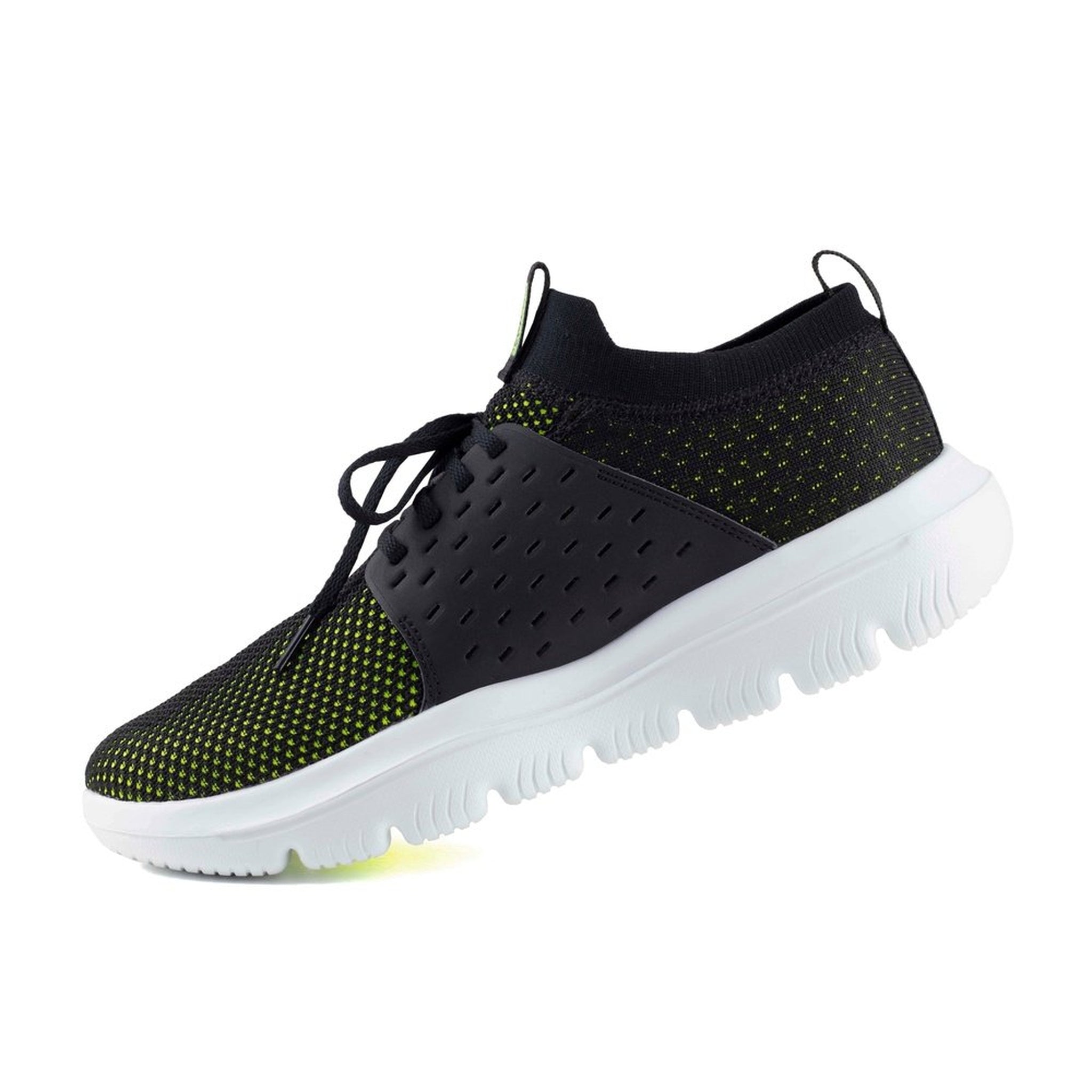 Tenis Skechers GoWalk Evolution Ultra Turbo Caballero 54726 Negro Limón