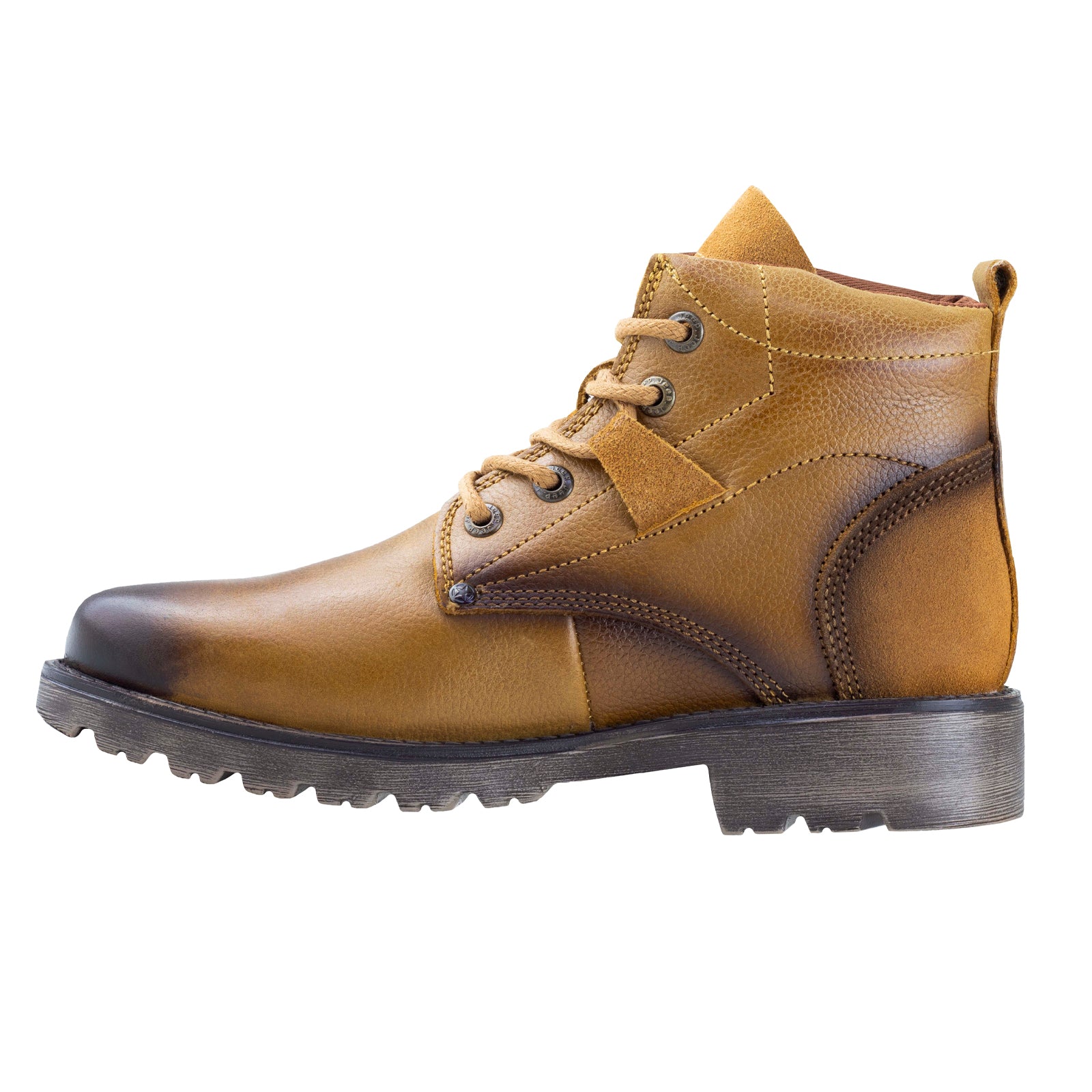-Bota Casual Industrial Tipo I (Ocupacional) Caballero Jeep Hurts 10156 Graneado Miel-