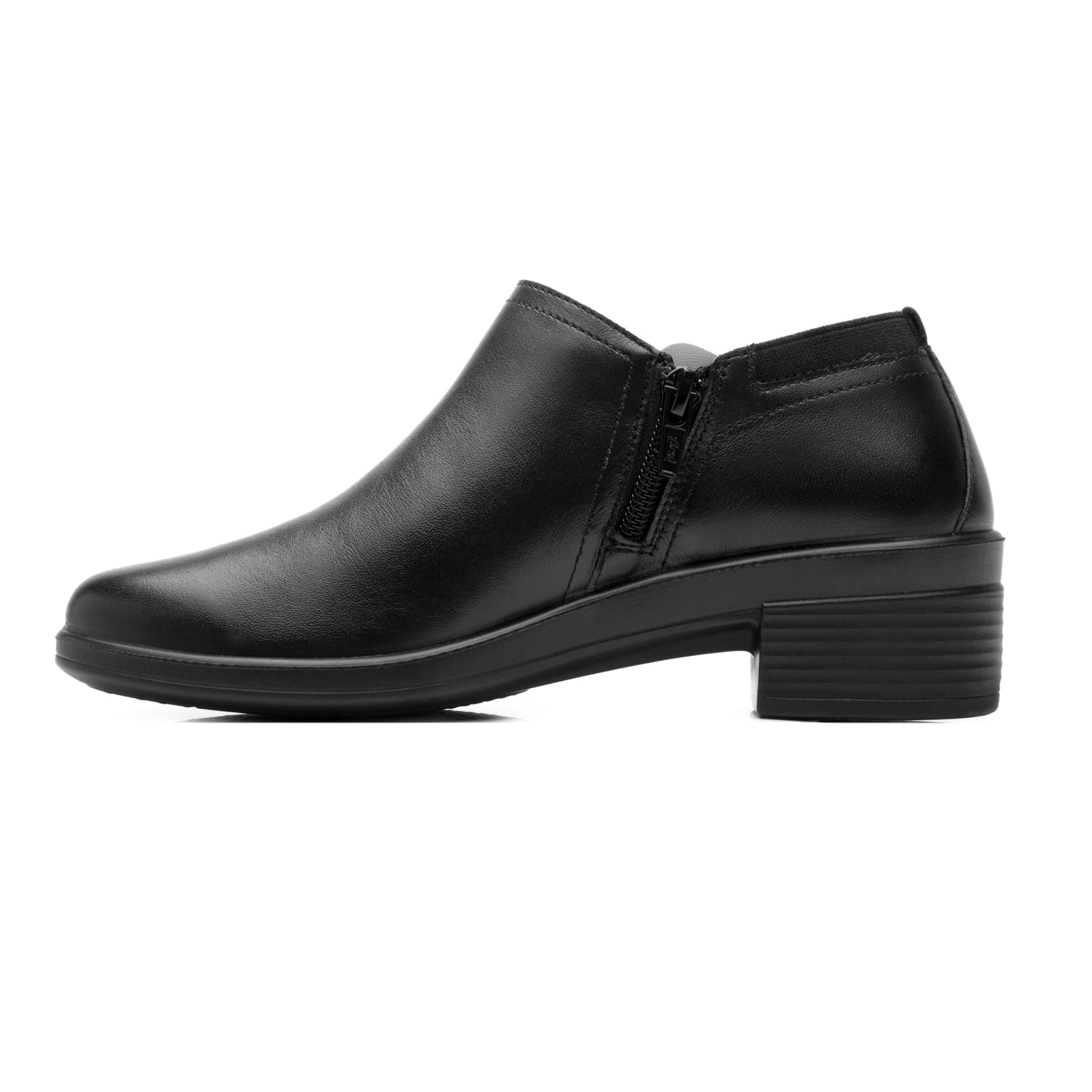 Botín Tacón Bajo Casual Para Dama Flexi 130009 Negro