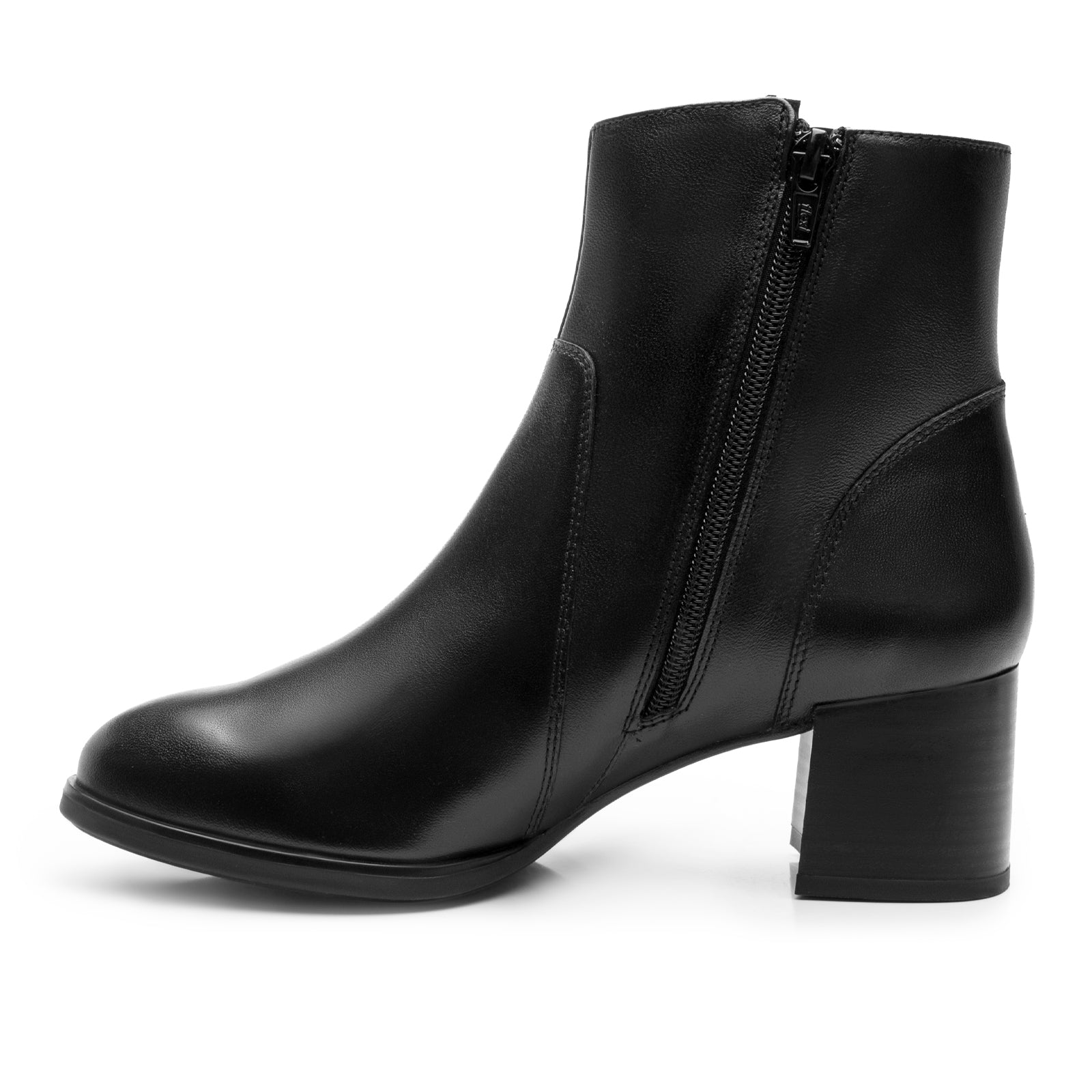 Botín de Tacón Bajo Casual Para Dama Flexi 137304 Negro