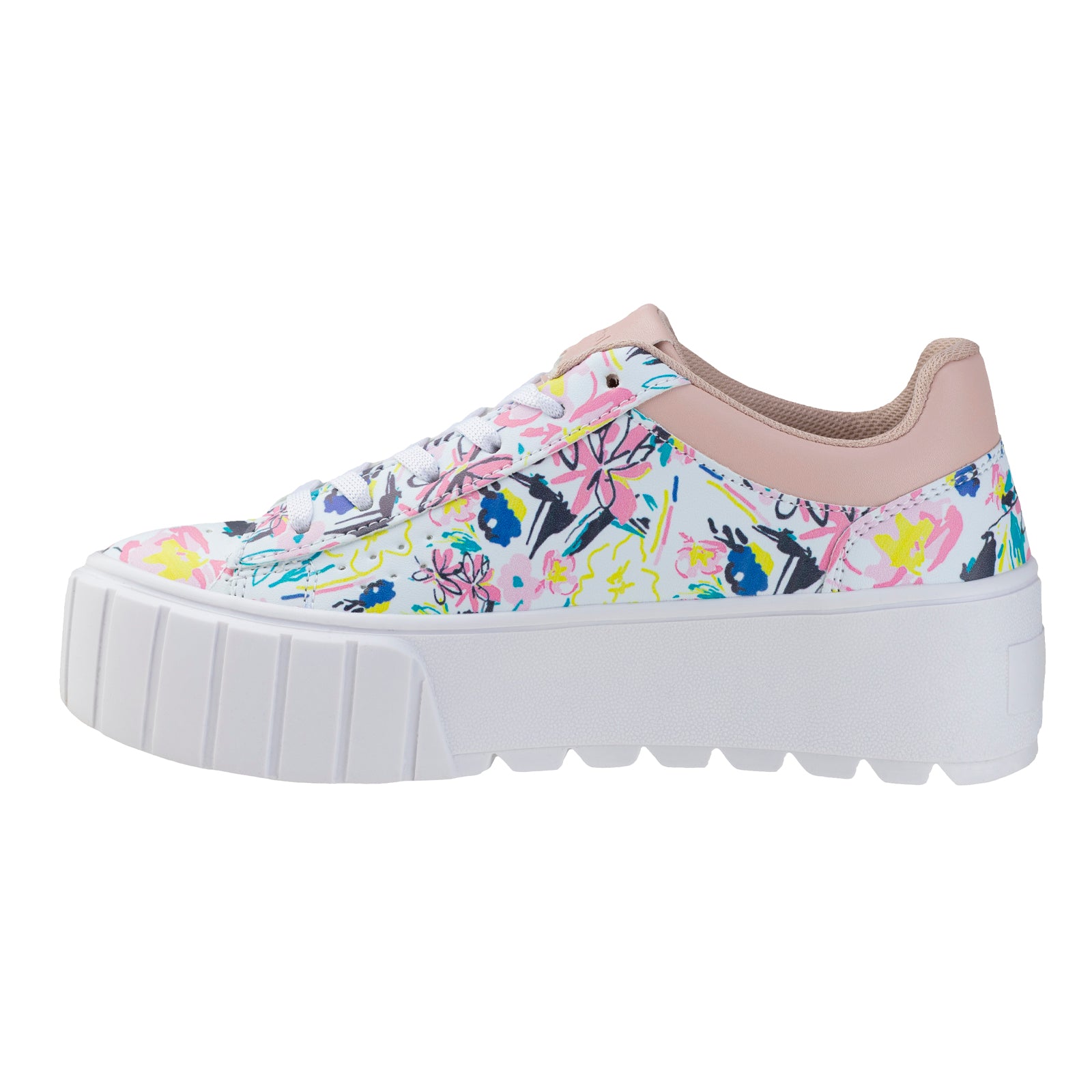 Tenis Urbano Plataforma Dama Capa De Ozono 634802 Multicolor