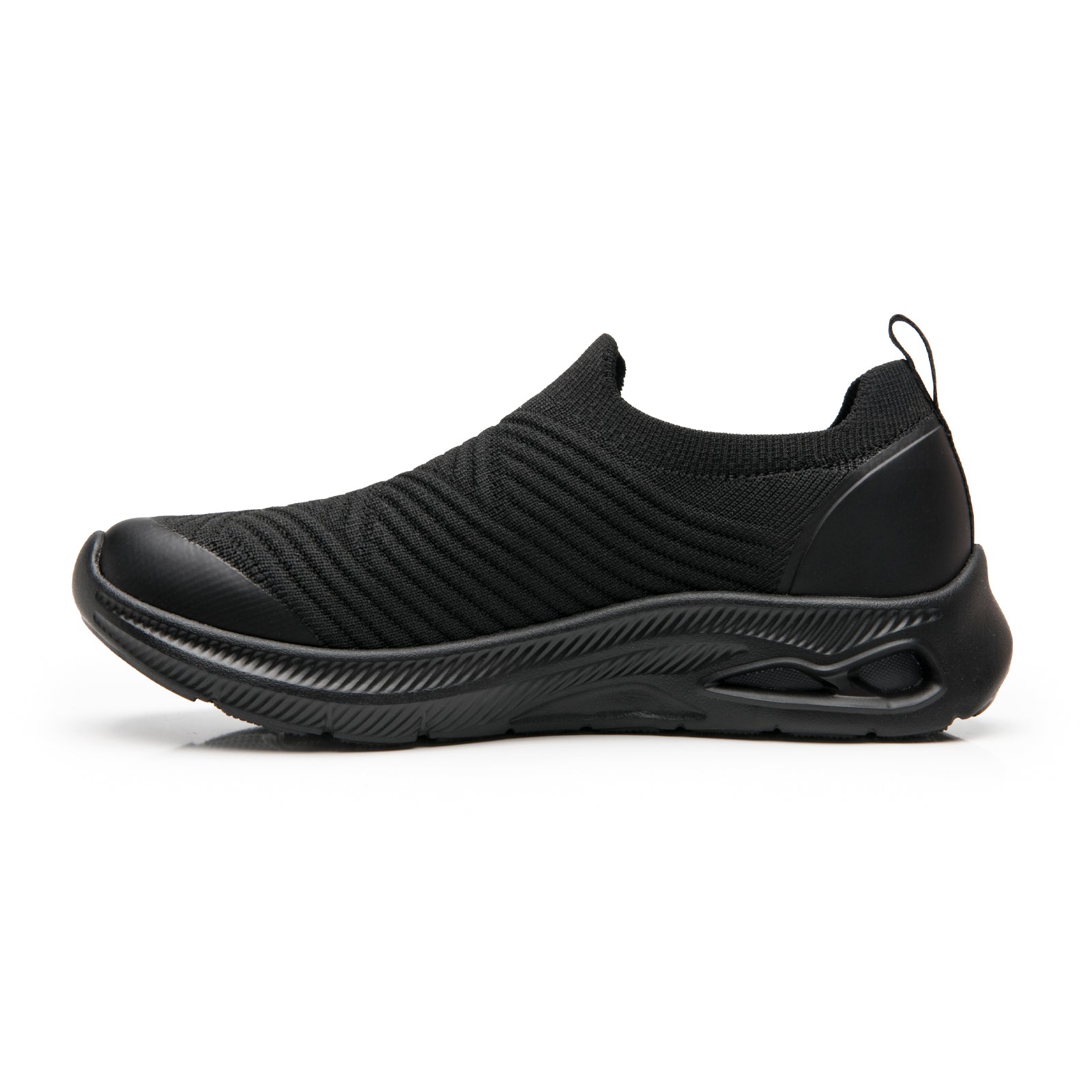 Tenis Sneaker Tejido Confort Casual Para Mujer 135203 Negro