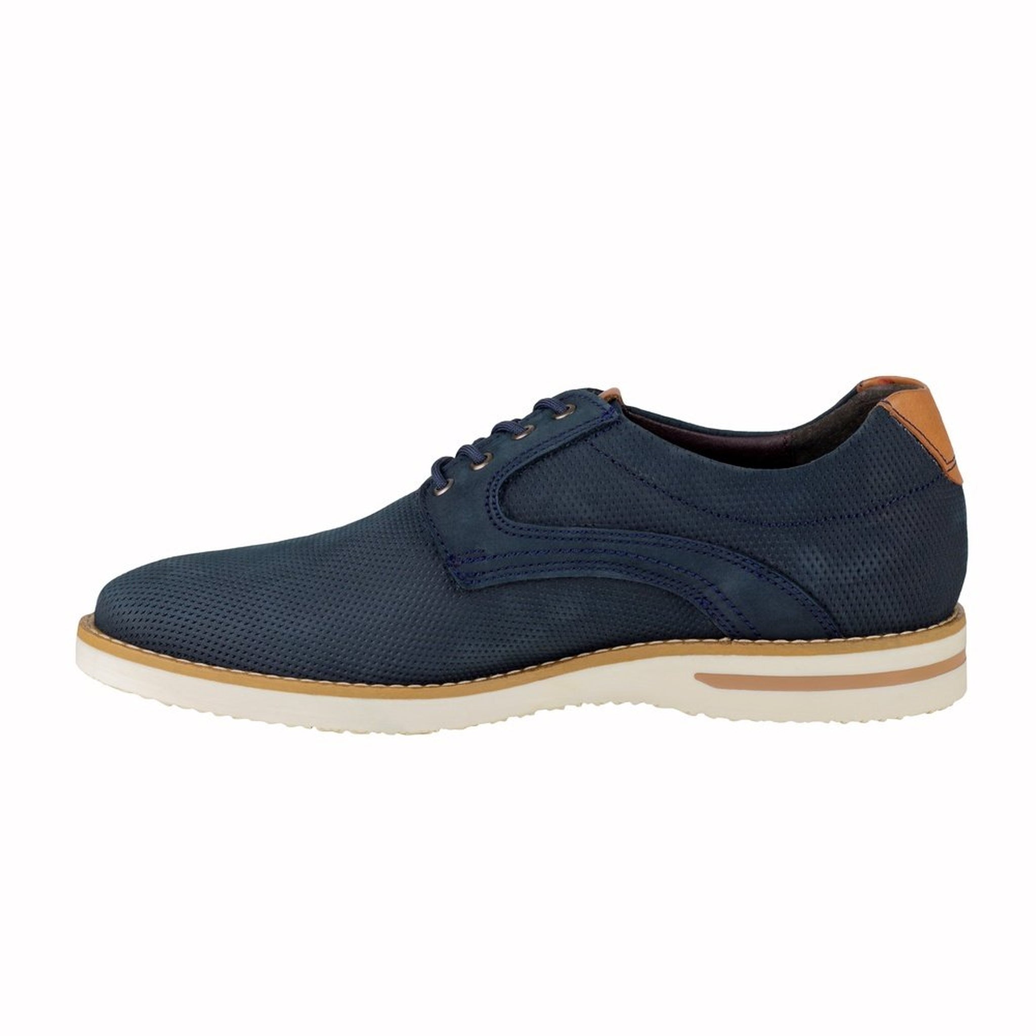 Zapato Hombre Derby Semivestir Gino Cherruti 6059 Nob.marino