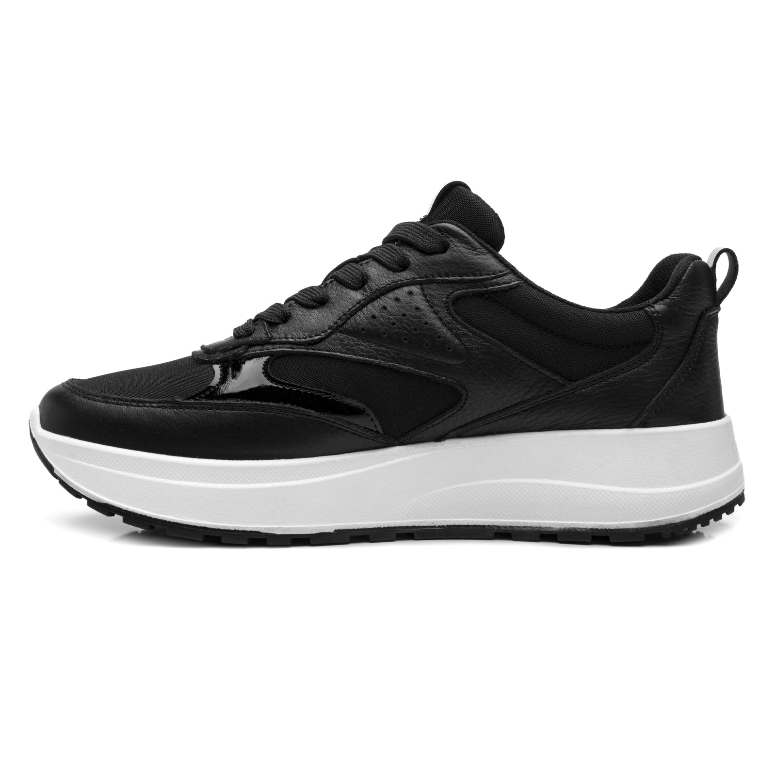 Tenis Casual Cómodos Para Dama Flexi 117210 Negro