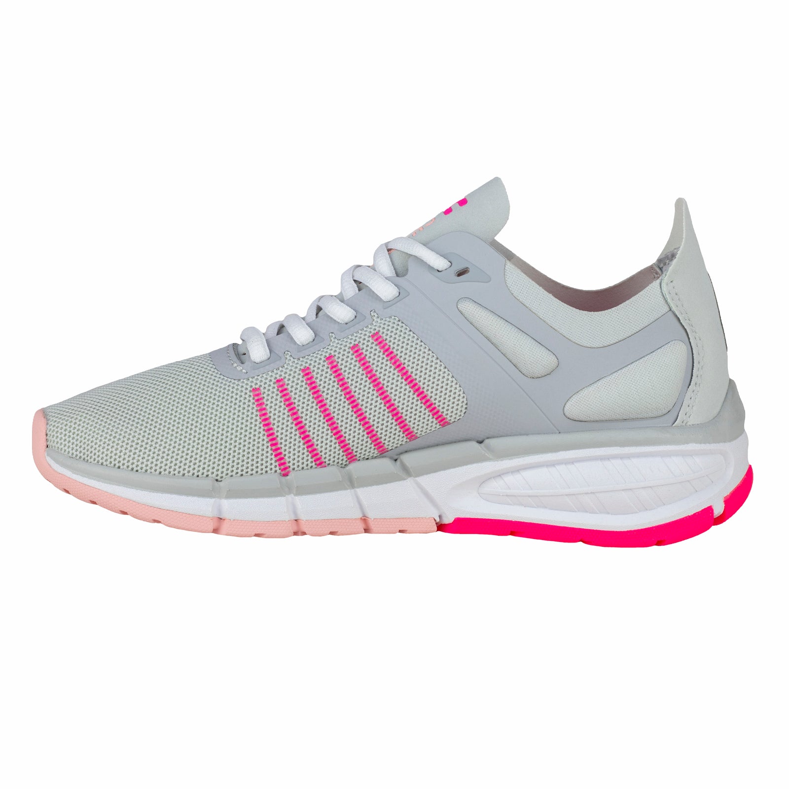Tenis Sneaker Confort Casual Para Dama Charly 1049922 Gris Fiusha